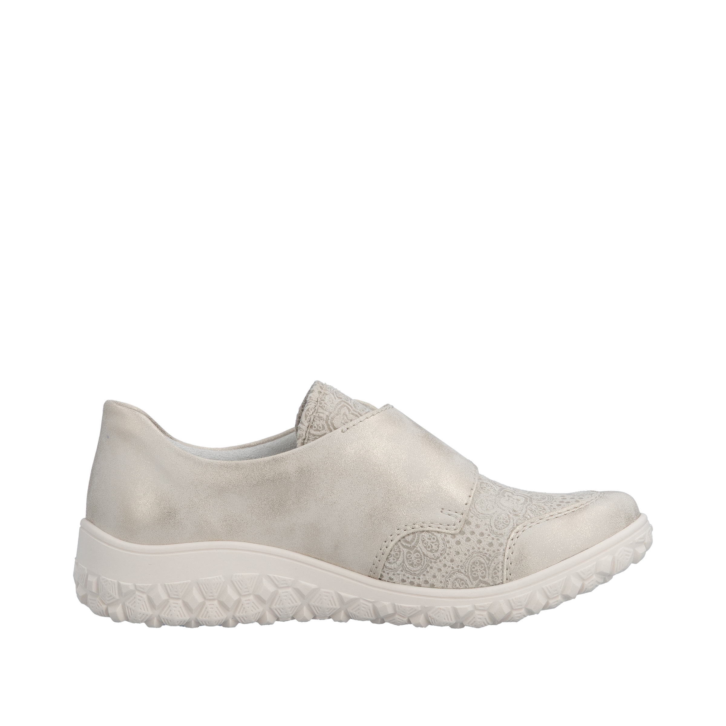 Rieker Klettschuh  Slipper, Halbschuh mit floralem Druck