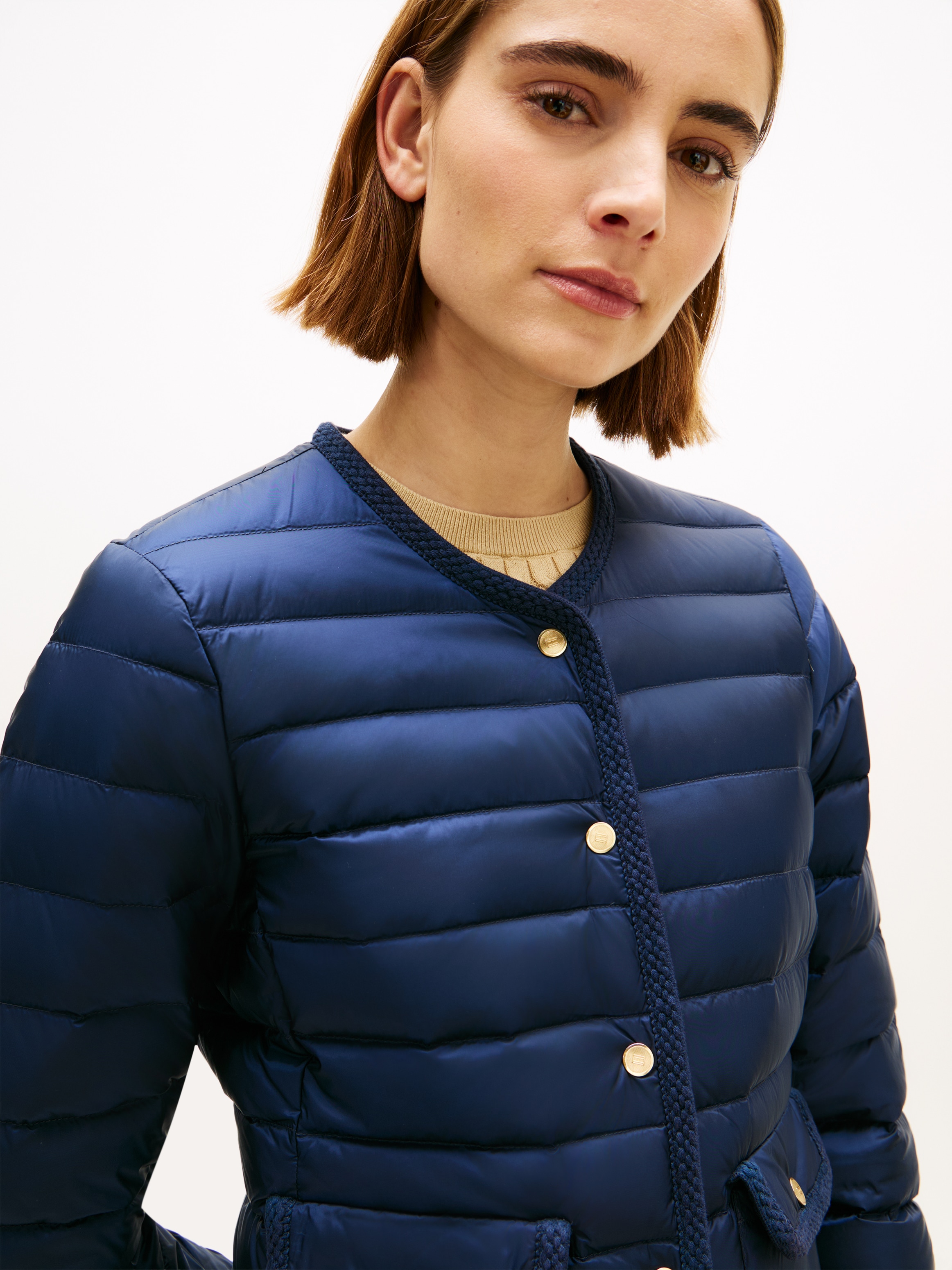 Tommy Hilfiger Steppjacke »FEMININE LW DOWN JACKET« mit aufgesetzten Taschen