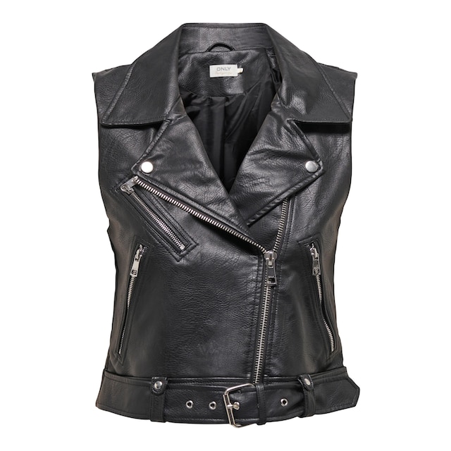 ONLY Lederimitatweste »ONLVERA FAUX LEATHER WAISTCOAT OTW NOOS« bei OTTO