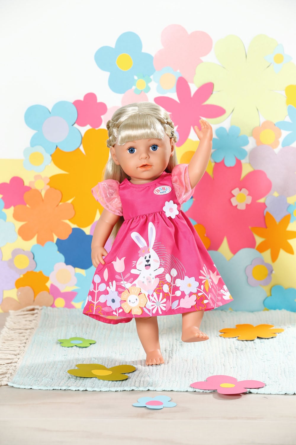 Baby Born Puppenkleidung »Kleid Blümchen, 43 cm«, mit Kleiderbügel