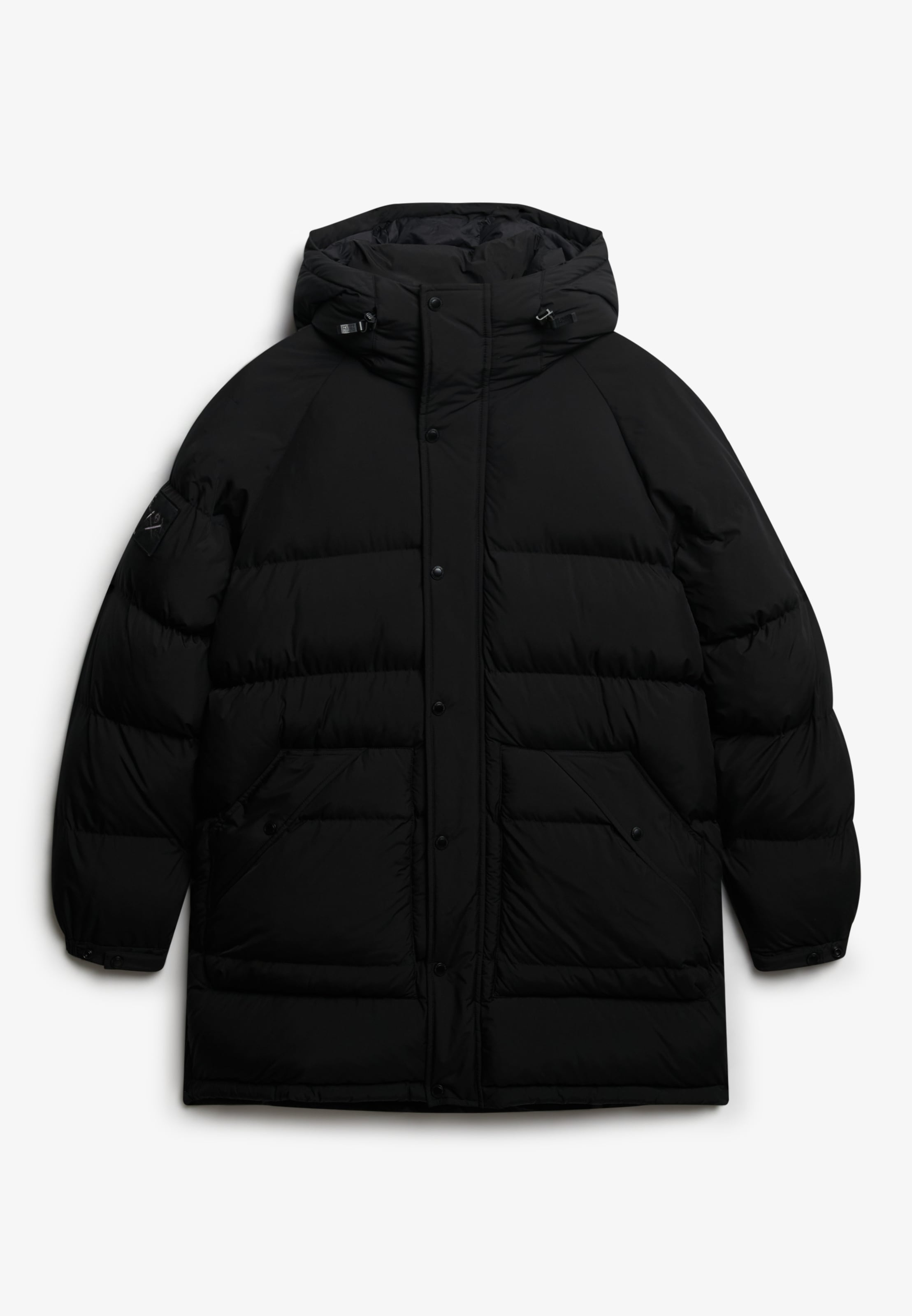 Superdry Steppjacke »XPD LONGLINE BAFFLE PARKA« mit Kapuze
