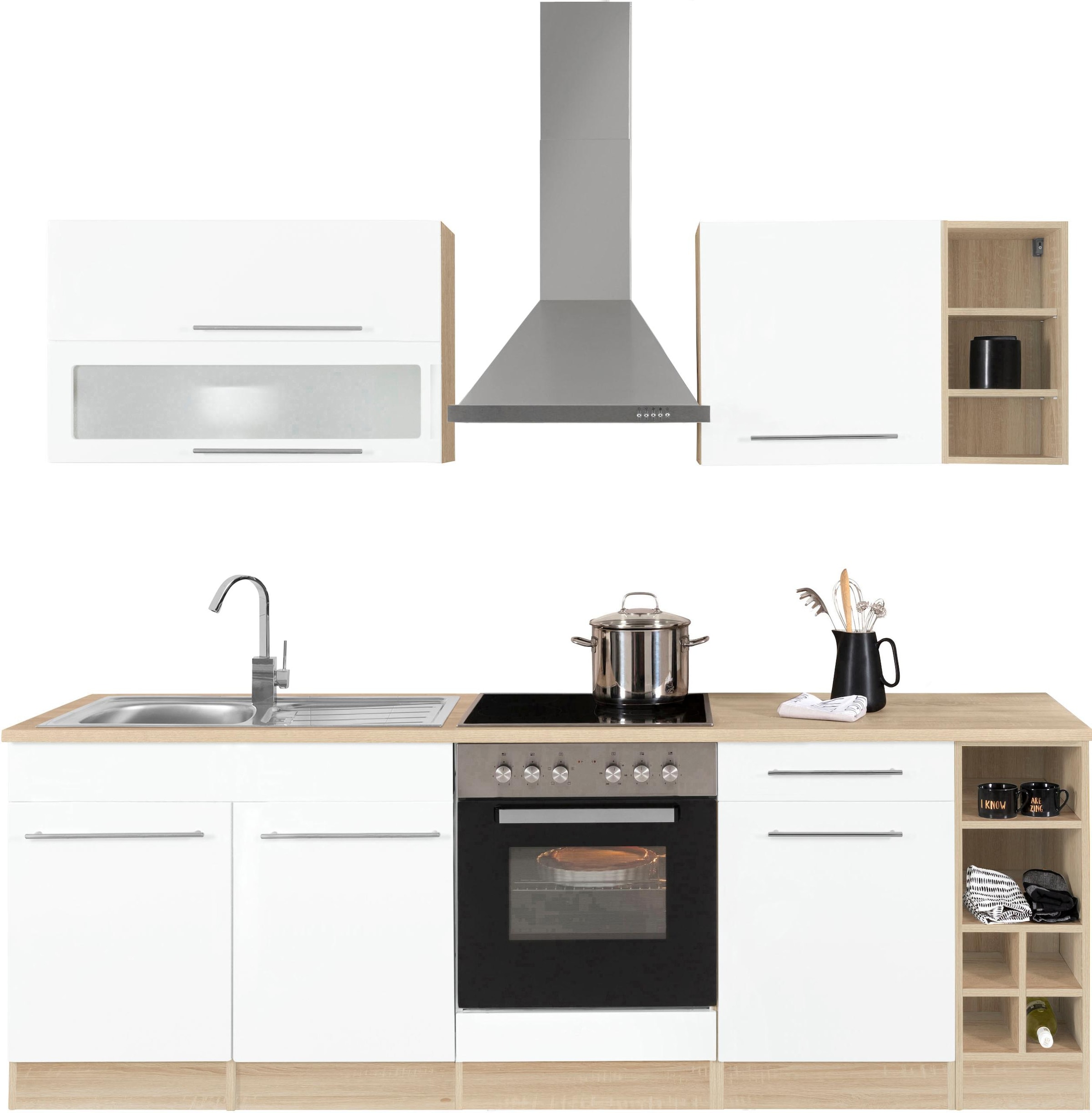 KOCHSTATION Küchenzeile »KS-Eton« ohne E-Geräte, Breite 240 cm