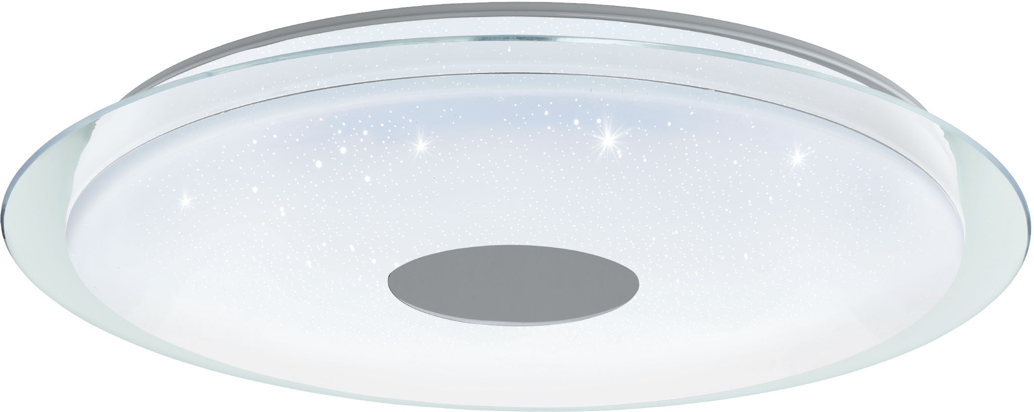 EGLO LED-Deckenleuchte »LANCIANO-Z« in weiß und transparent aus Stahl /  inkl. LED fest integriert - 38,1 Watt, Durchm. ca. 77cm kaufen online bei  OTTO