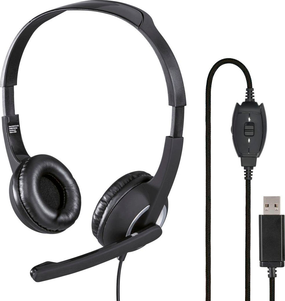 PC-Headset »PC-Office-Headset "HS-USB250", Stereo, Schwarz Headset«