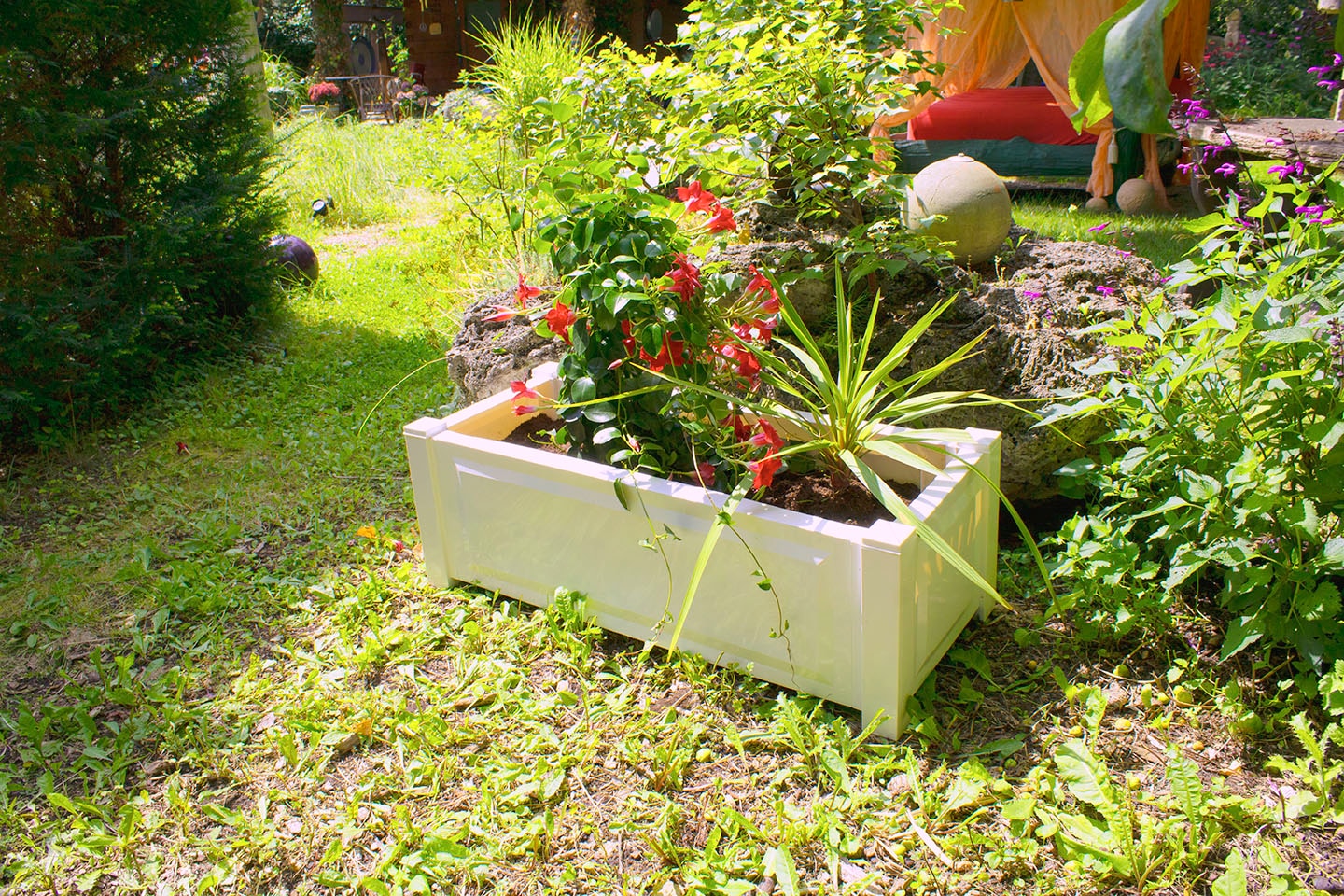 KHW Pflanzkübel, Kunststoff, BxTxH: 100x43x34 cm