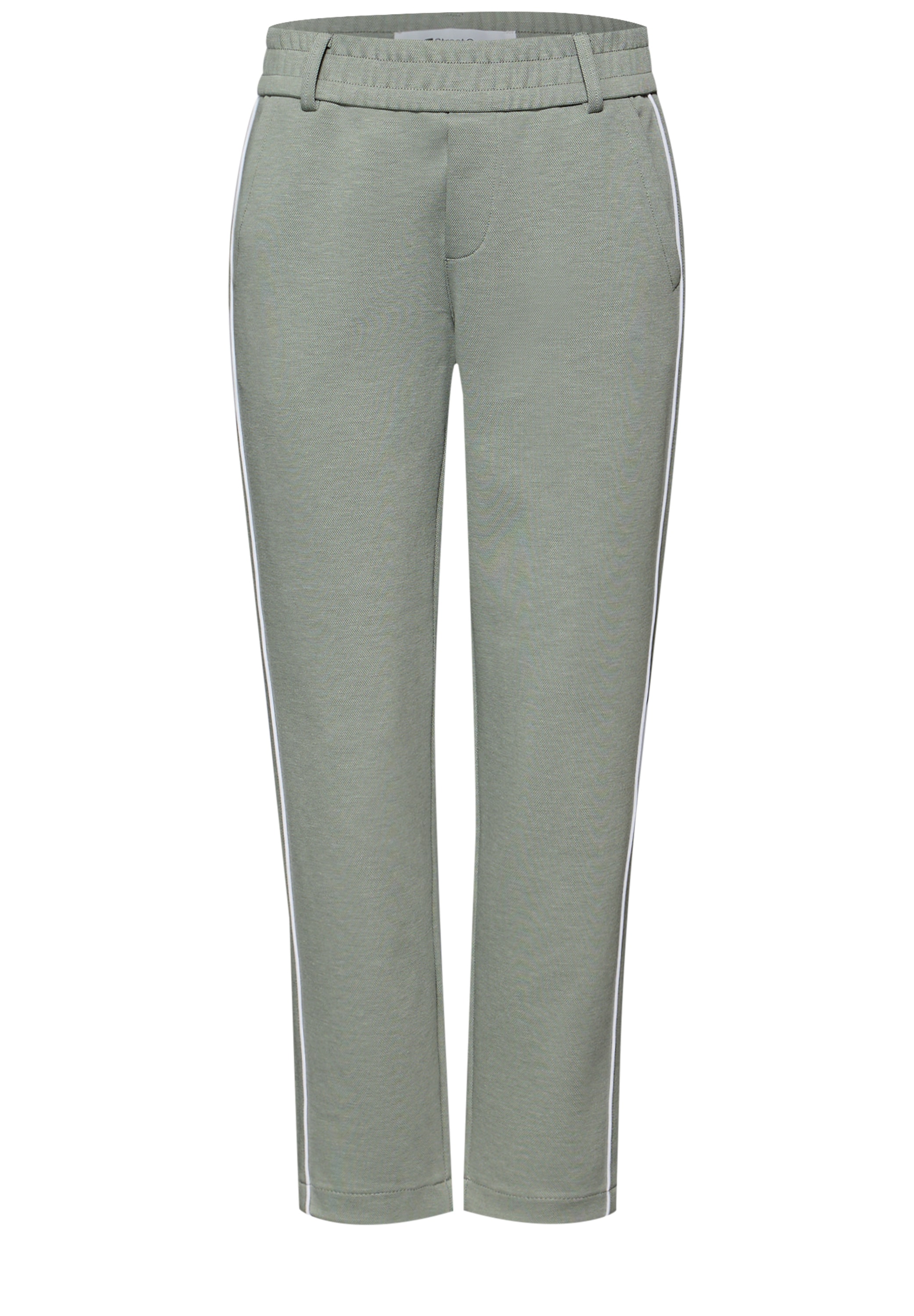 STREET ONE Stoffhose »Style Bonny Piqué«  mit Tape-Detail