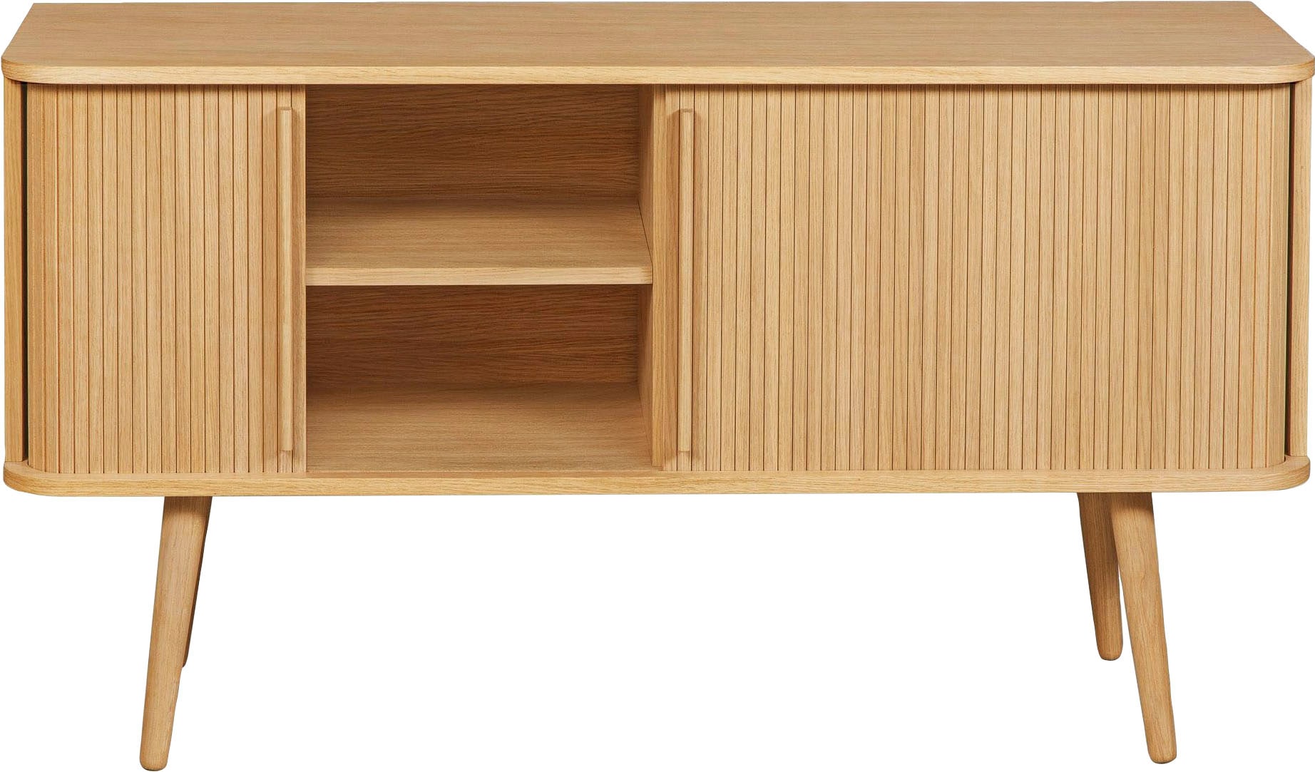 Woodman Sideboard »Rove«, Kommode besonderes Design, Breite 138 cm, mit Eichenholzfurnier, FSC®