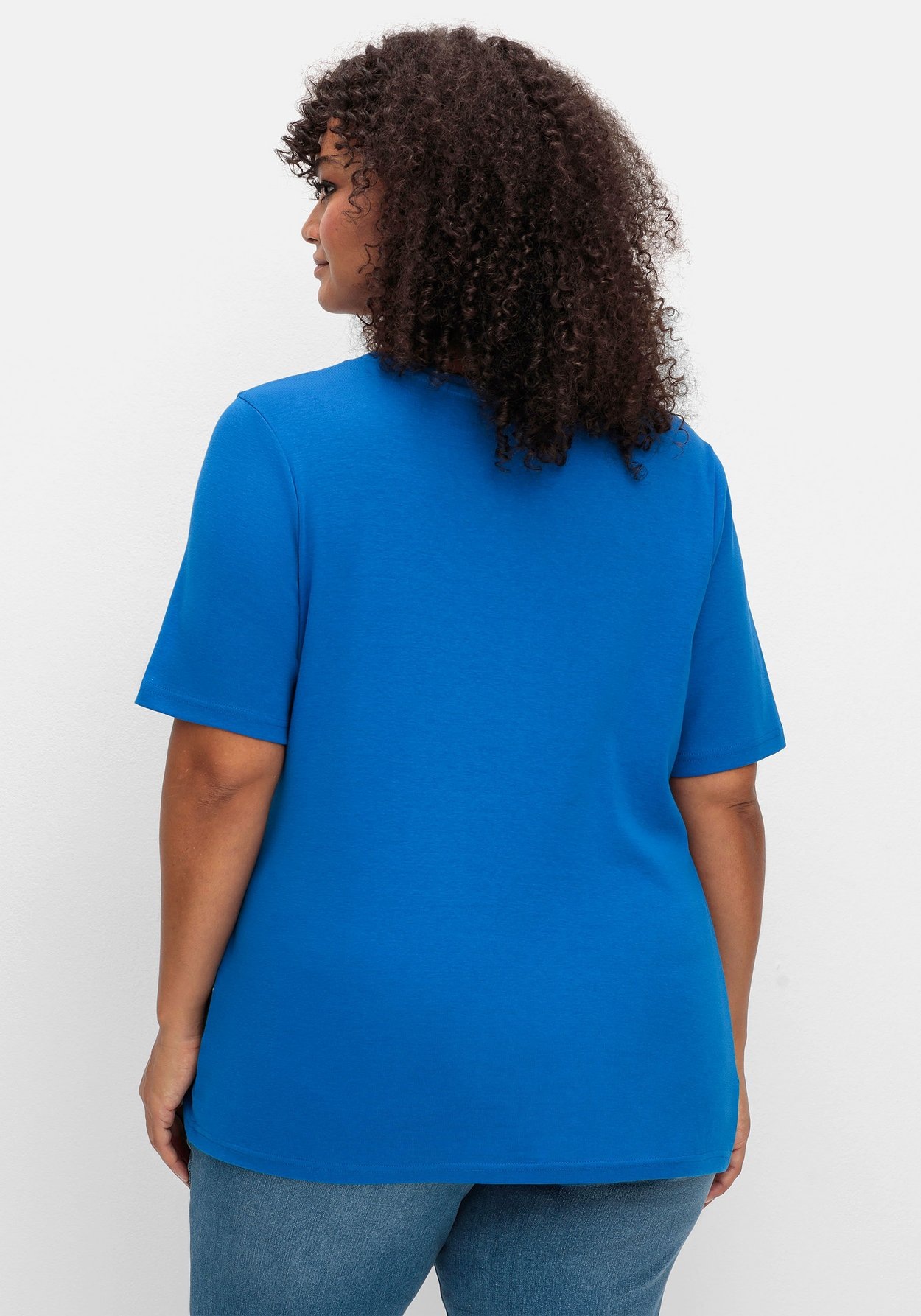 Sheego T-Shirt »T-Shirt aus reiner Baumwolle«
