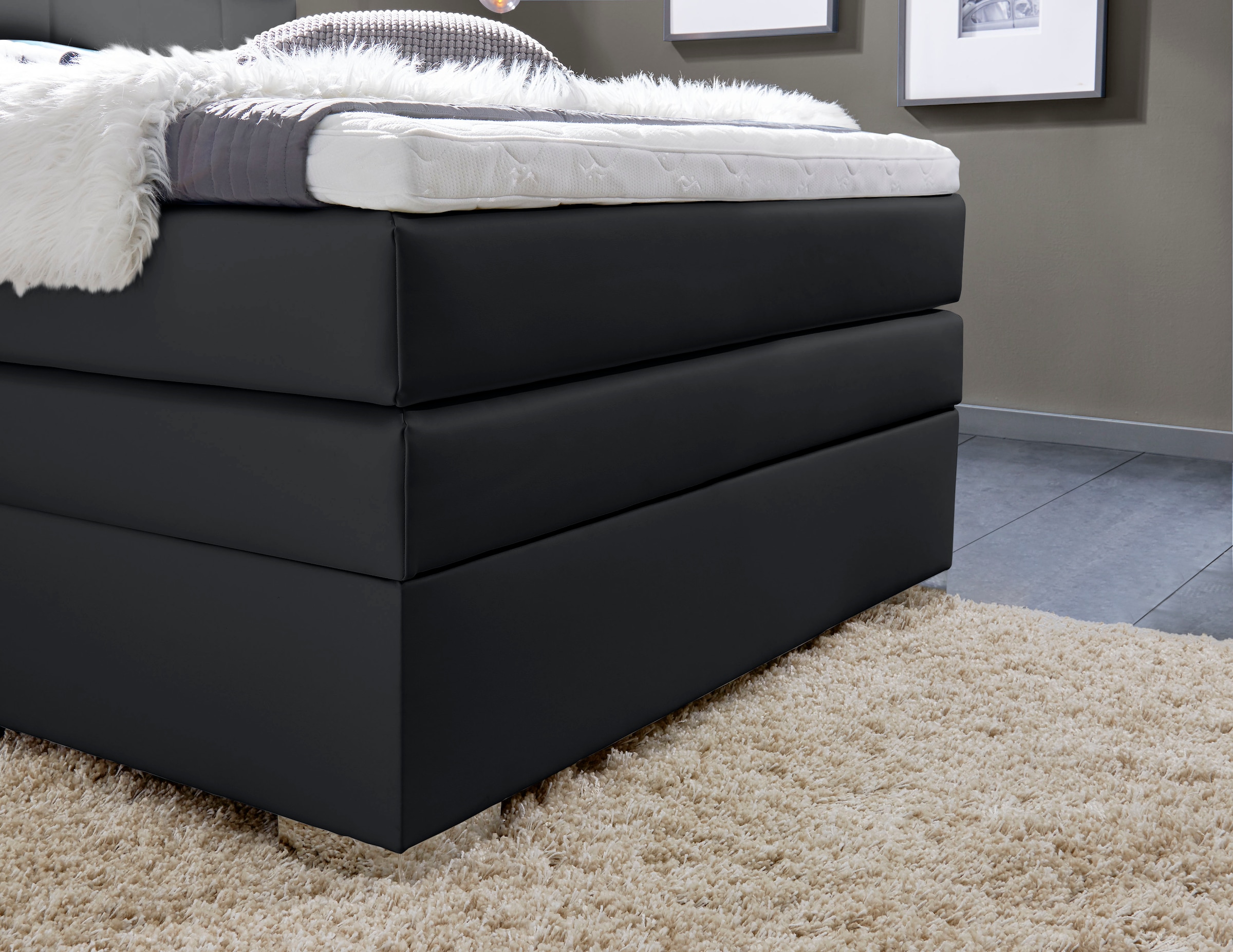 Home affaire Boxspringbett »Airdrie« inkl. Bettkasten und Topper