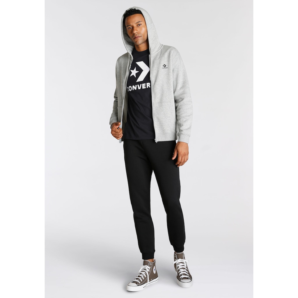 Converse Kapuzensweatjacke »GO-TO EMBROIDERED STAR CHEVRON BRUSHED BACK FLEECE ZIP HOODIE«, (1 tlg.)