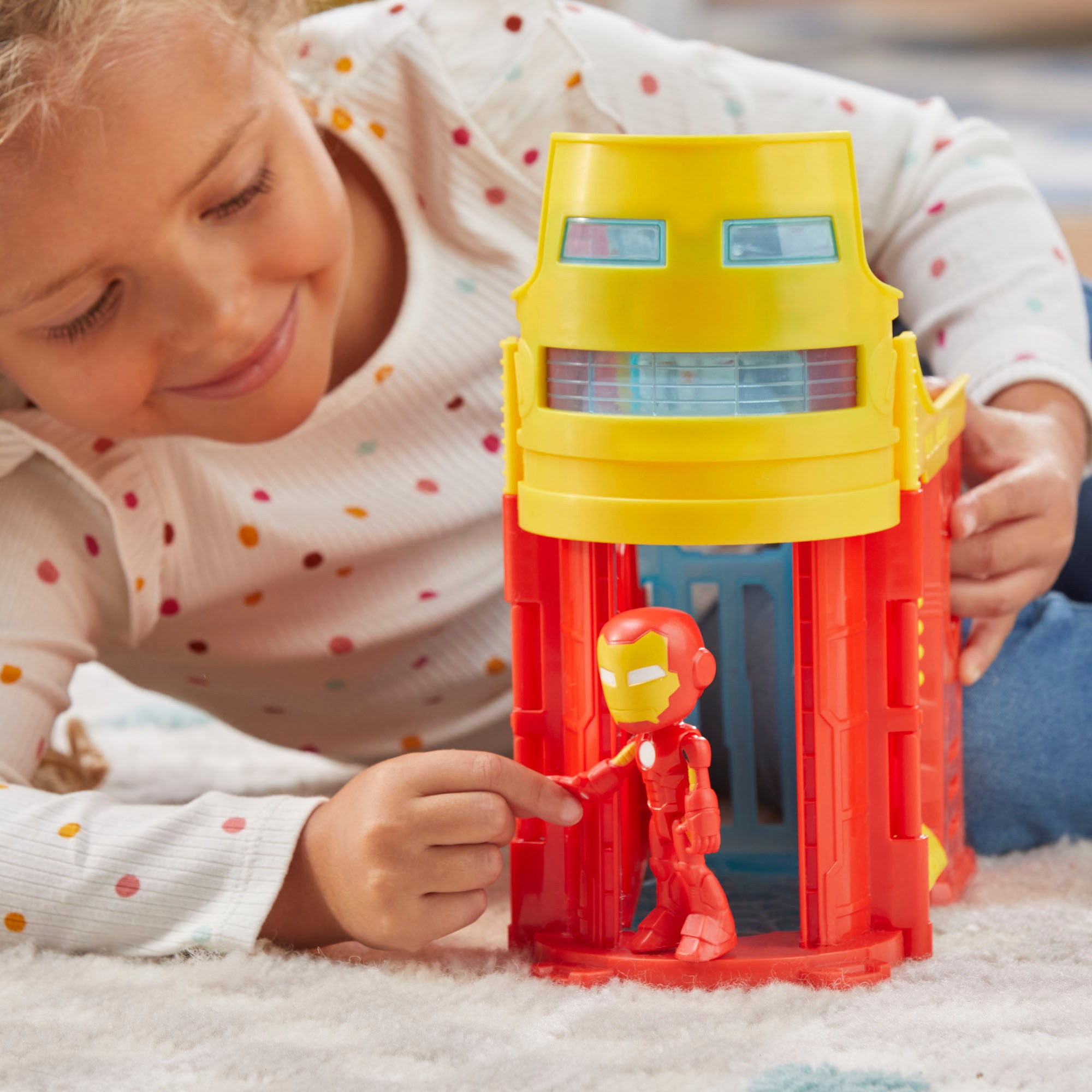 Hasbro Spielwelt »Marvel Spidey und seine Super-Freunde, Iron Mans Turm«, inklusive Figur
