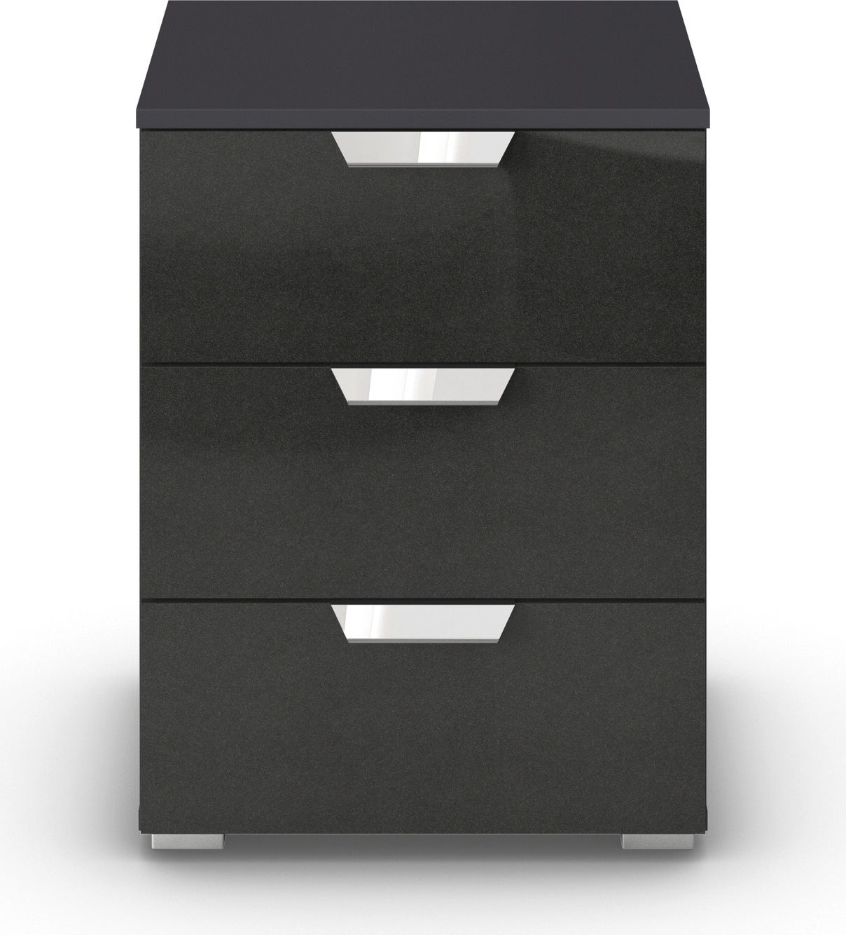 rauch Nachtkommode »Glamour by Aditio«, mit Hochglanzfront, 3 Schubladen mit Softclose-Funktion