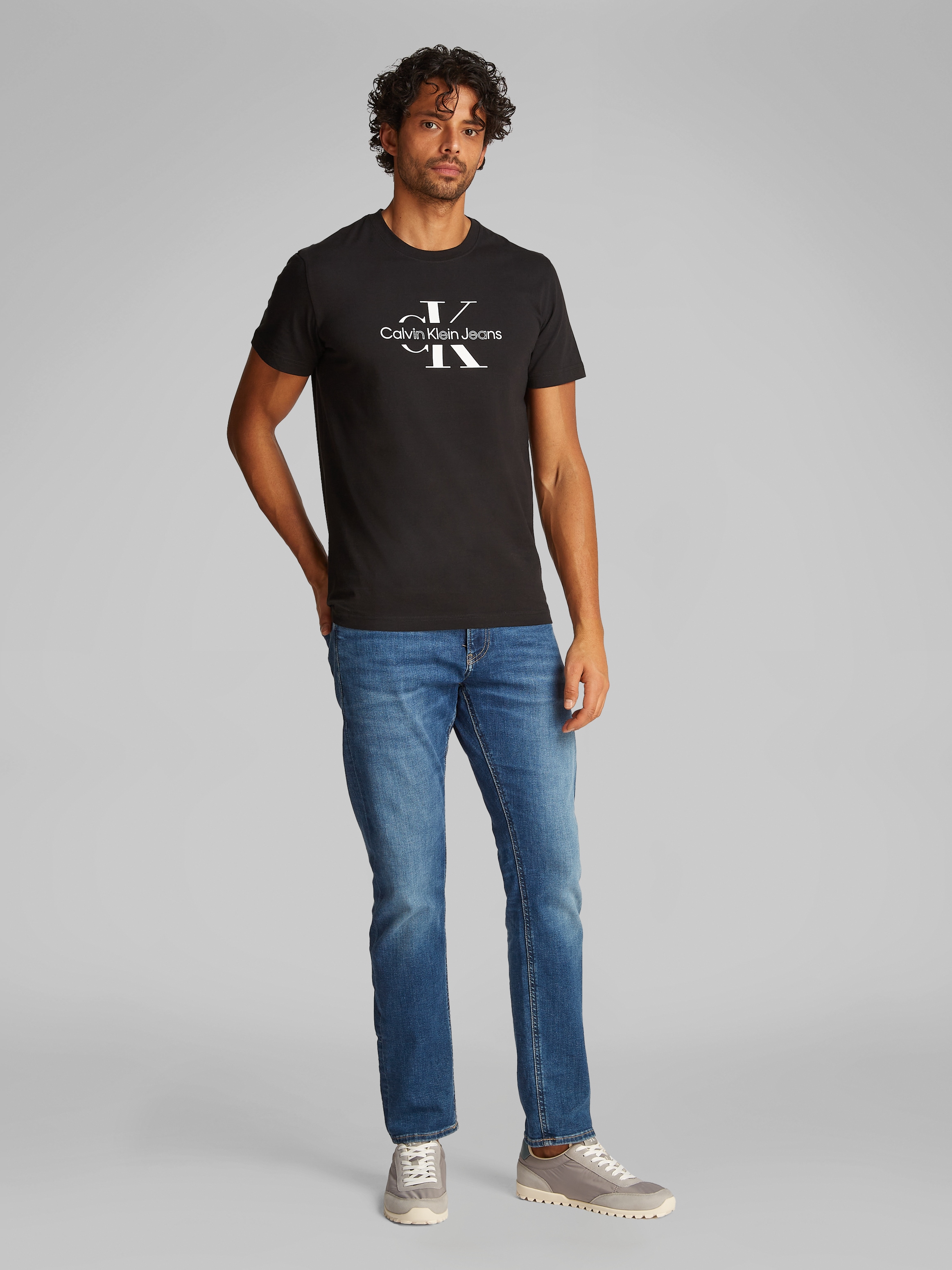 Calvin Klein Jeans T-Shirt »DISRUPTED OUTLINE MONOLOGO TEE«, mit Logodruck