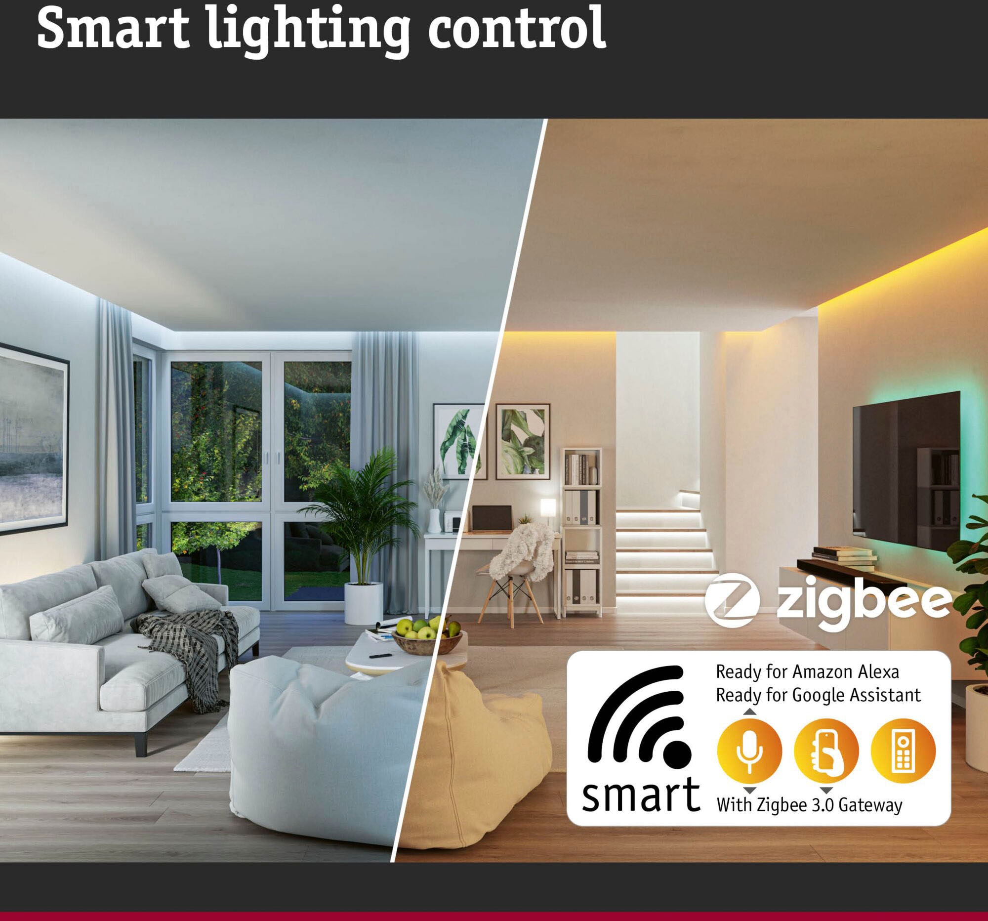 Paulmann LED Einbauleuchte »Base 230V 430lm« 1 Stk. Warmweiß Zigbee