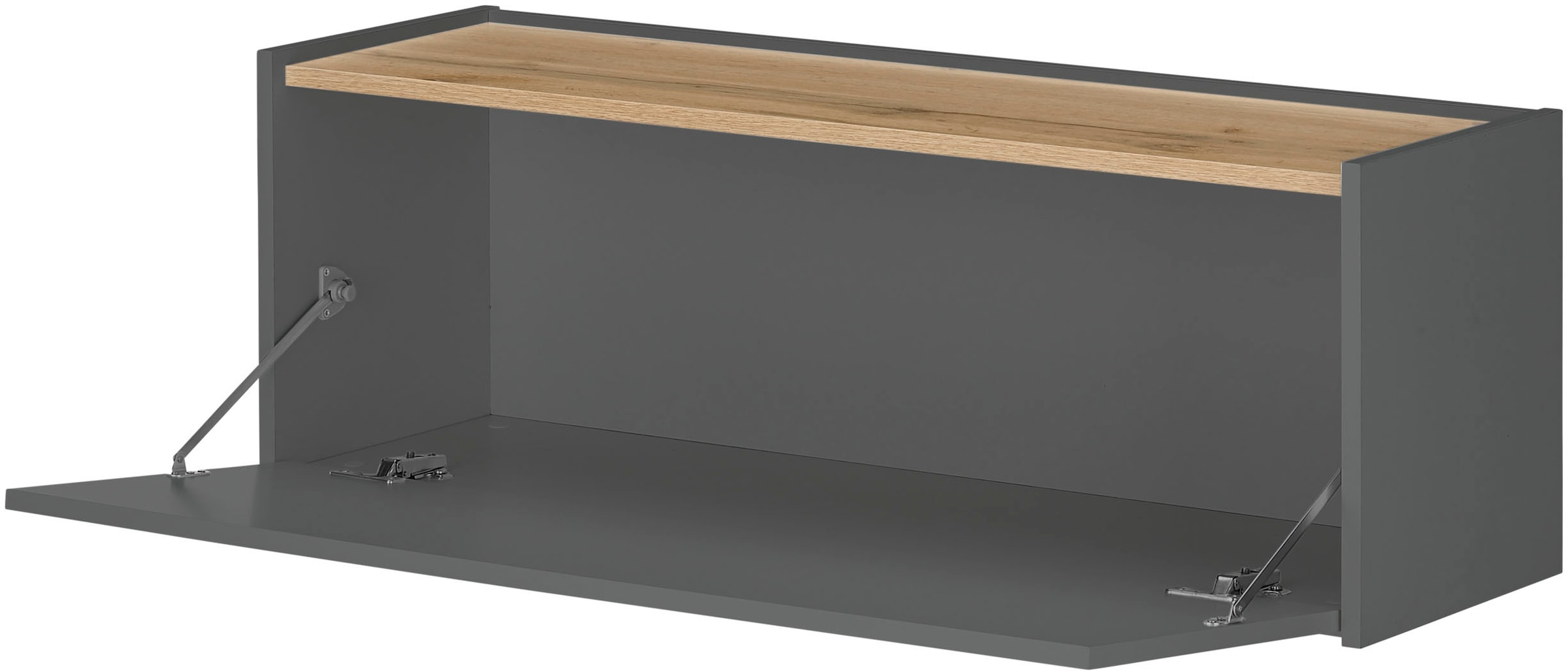 INOSIGN Büromöbel-Set »CITY/GiRON, modernes Design, Homeoff., Büro in zwei Farben/Wotan Eiche«, (Set, 2 tlg.), enthält Hängeschrank, Schreibtisch, wohnliches Home Office
