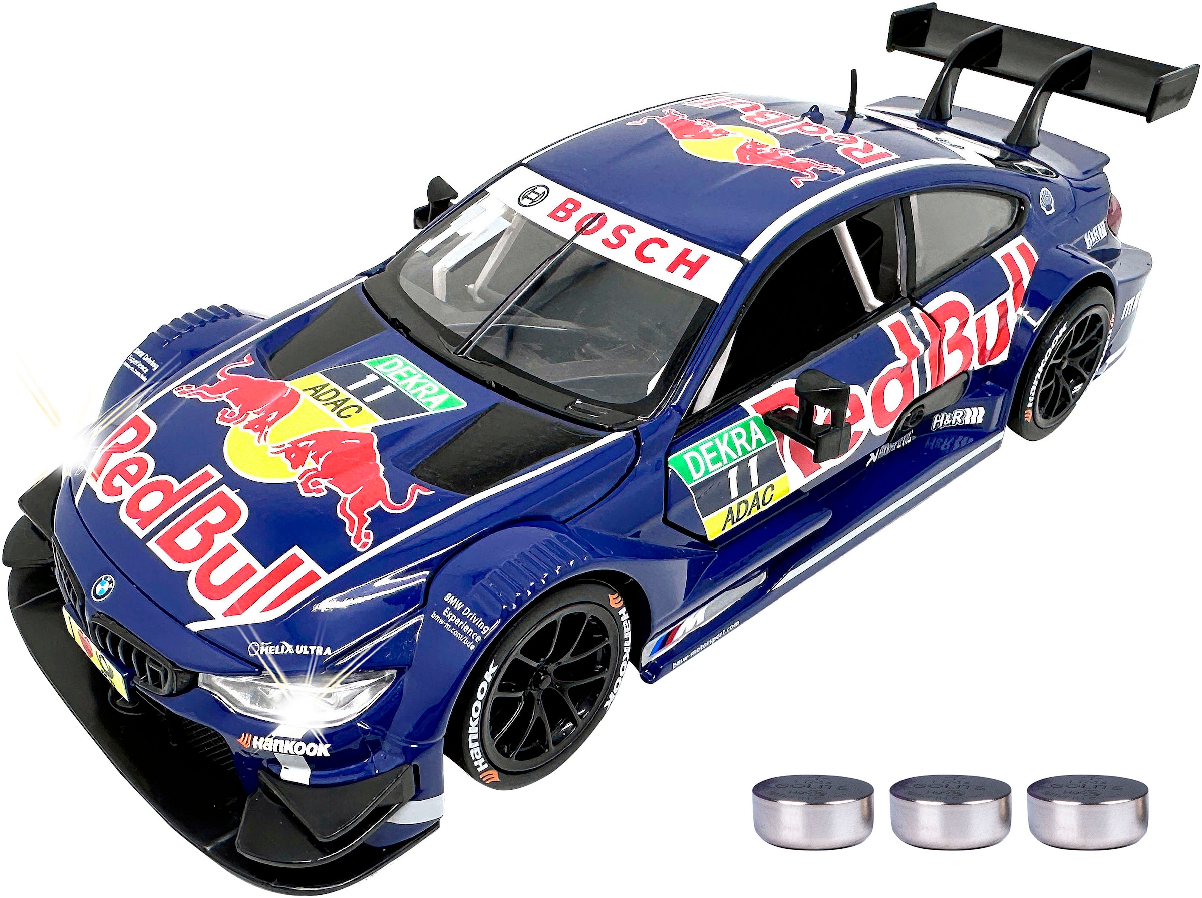 Jamara Spielzeug-Auto »Diecast, BMW M4 DTM blau«, LED Licht; Maßstab 1:24