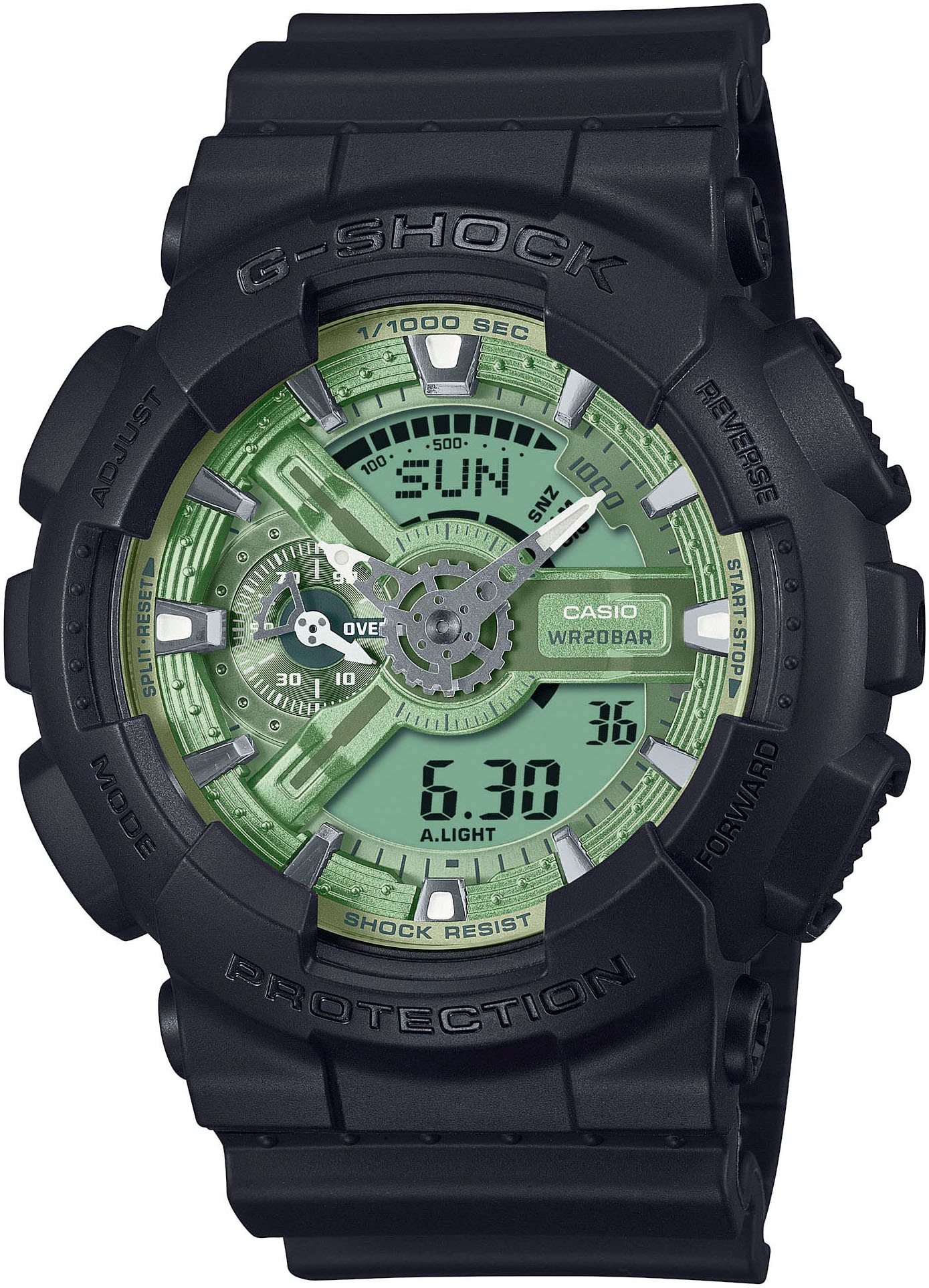 CASIO G-SHOCK Chronograph, Quarzuhr, Armbanduhr, Herrenuhr, digital, bis 20 bar wasserdicht