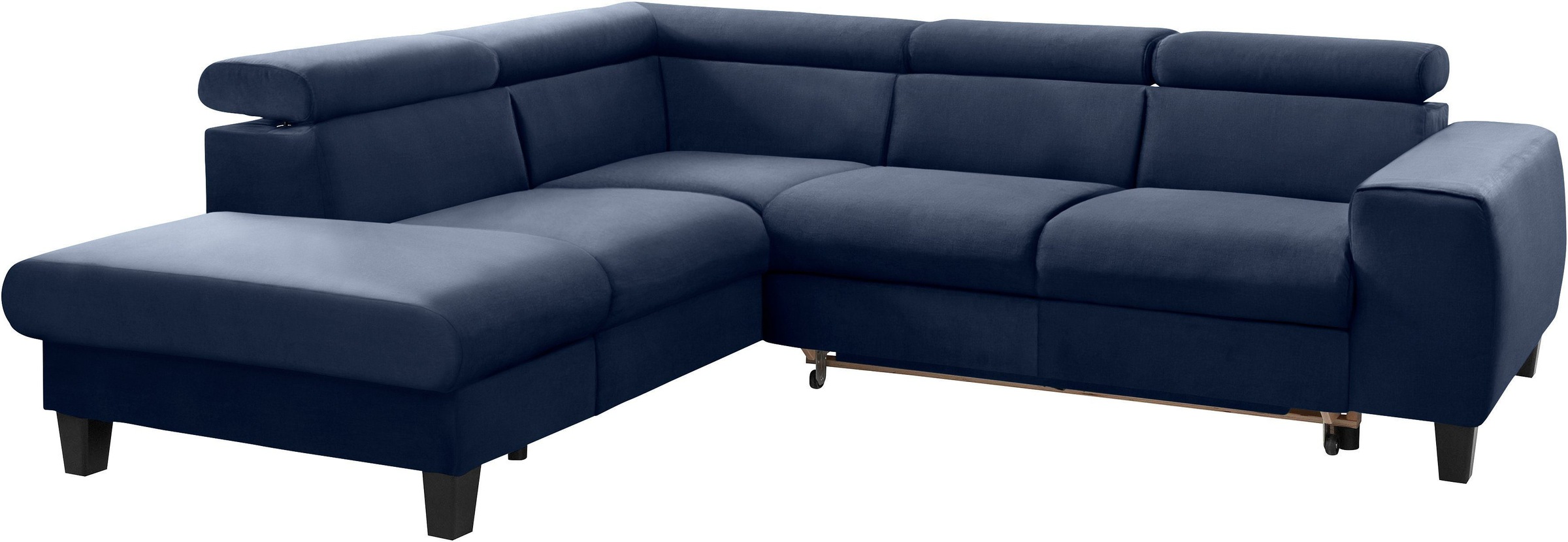 COTTA Polstergarnitur »Morven L-Form«, (Set), Set bestehend aus: Ecksofa mit Kopfteilverstellung & Hocker