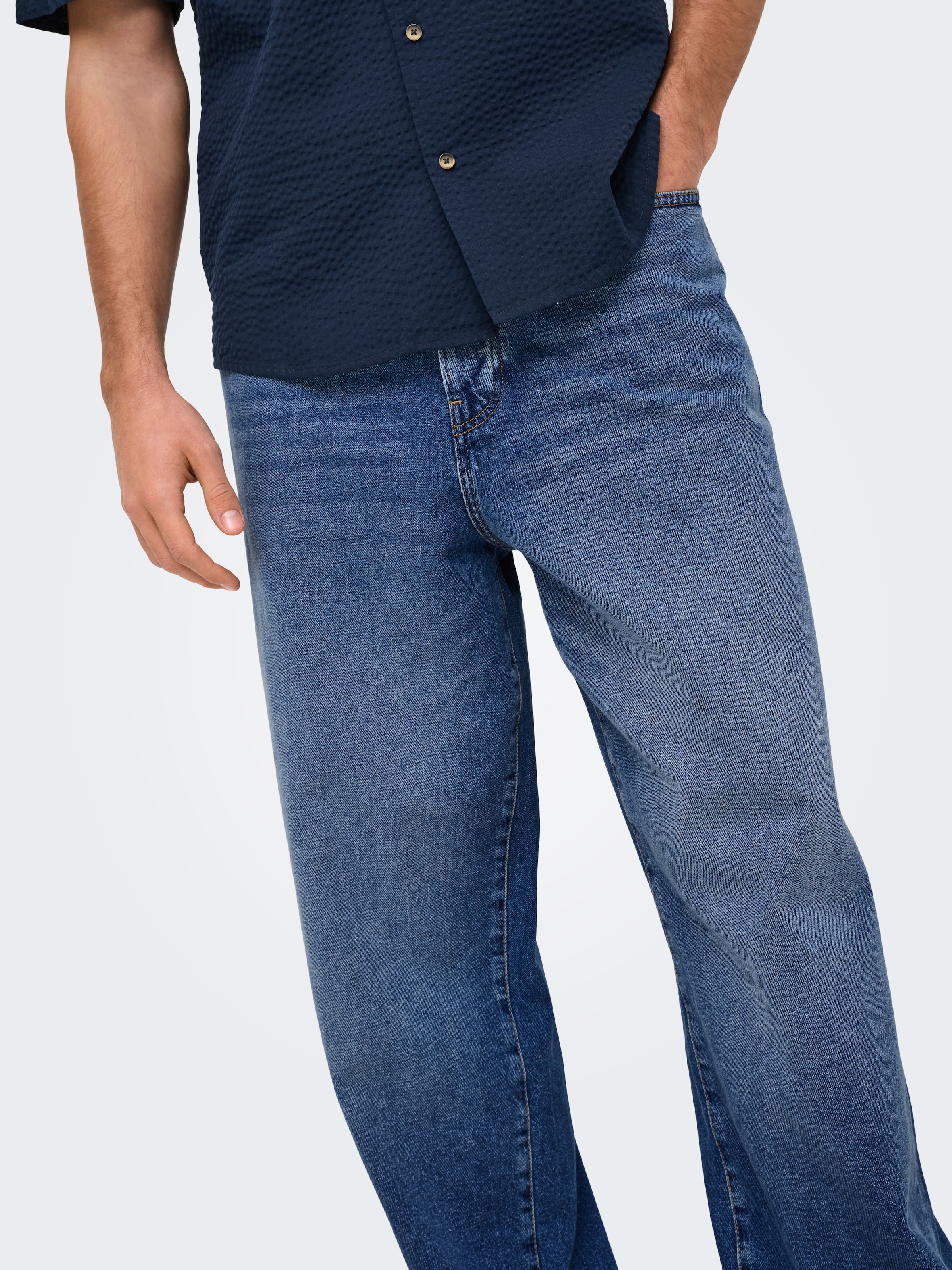 ONLY & SONS Loose-fit-Jeans »ONSFADE LOOSE BOX TAI DNM MU OTL«