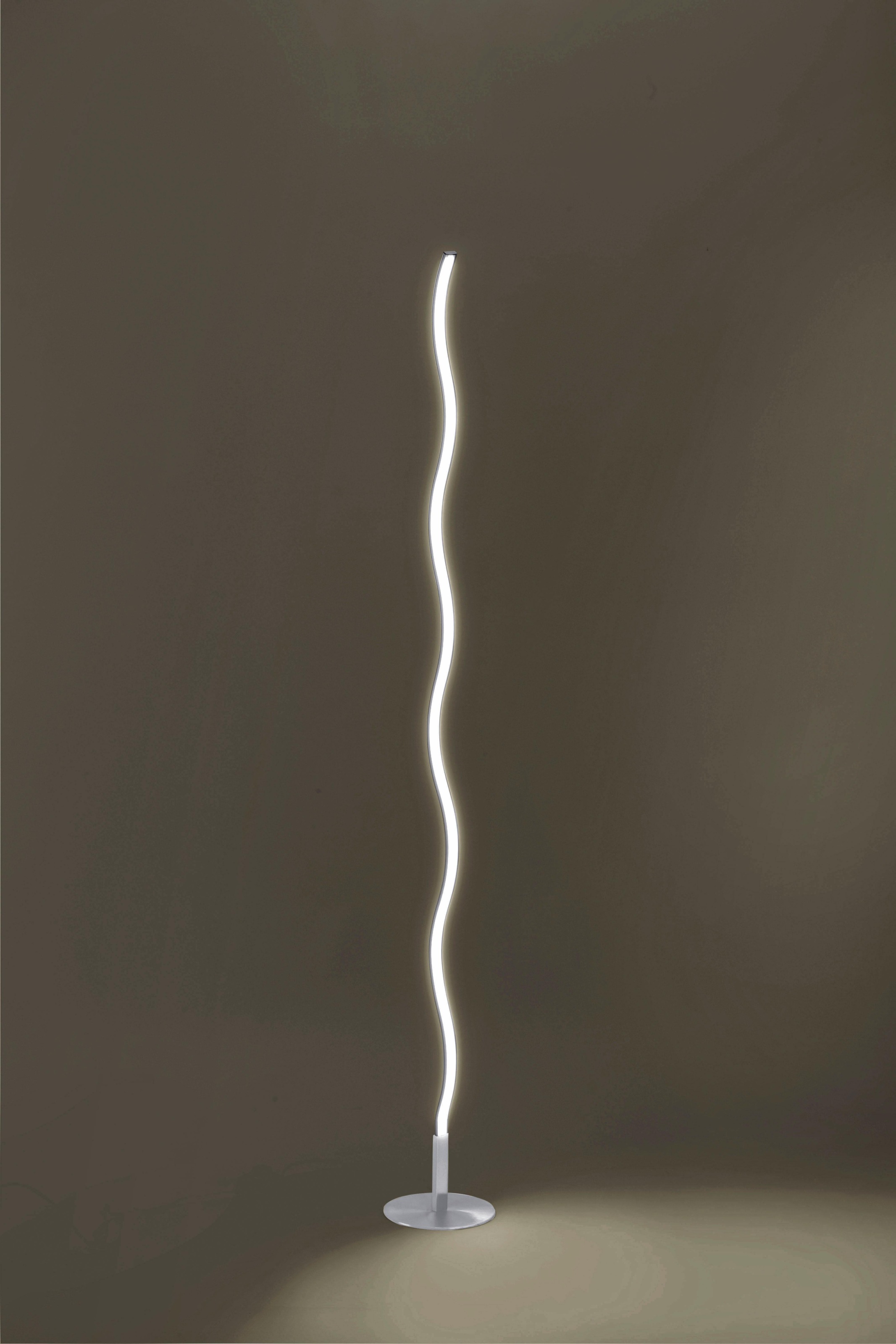 JUST LIGHT Stehlampe »WAVE«, 1 flammig, Leuchtmittel LED-Board | LED fest integriert, Fußschalter