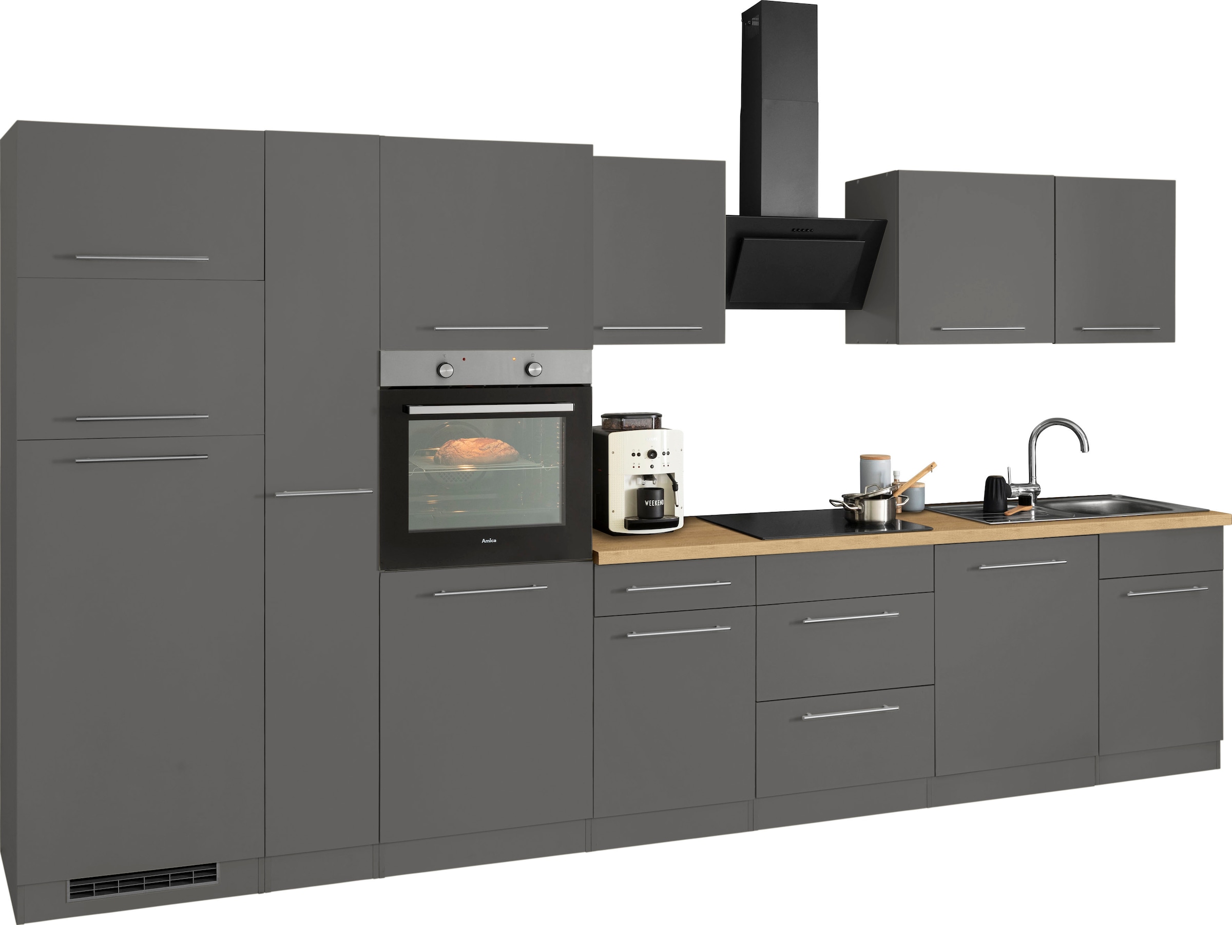 370 Küchenzeile cm E-Geräten, bei OTTO online mit Breite »Unna«, wiho Küchen