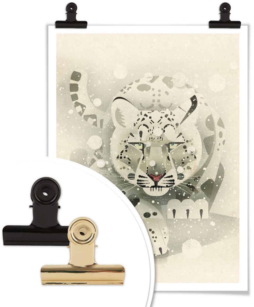 Wall-Art Poster »Schneeleopard«, Tiere, (1 St.), Poster, Wandbild, Bild,  Wandposter bestellen online bei OTTO