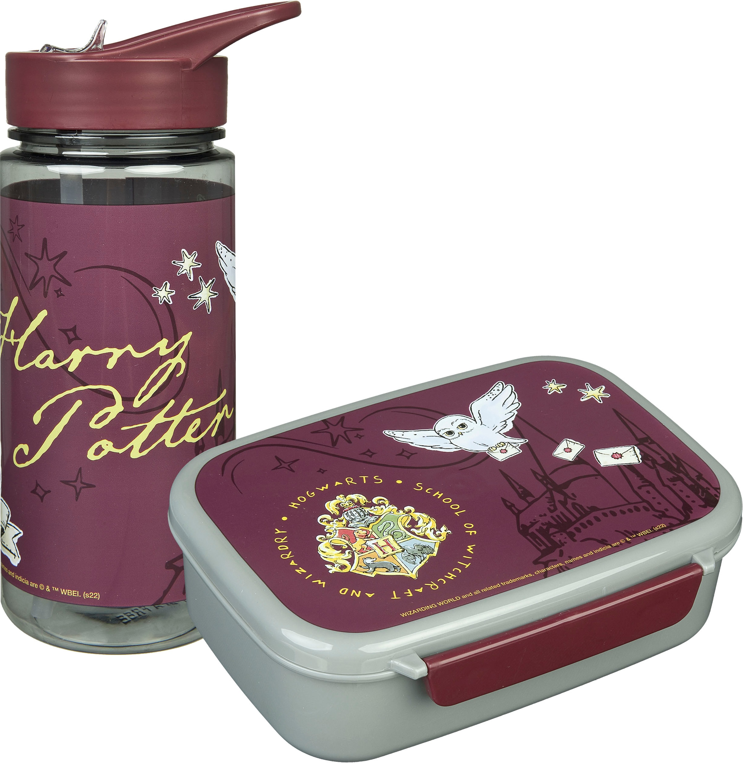 Lunchbox »Harry Potter«, (Set, 2 tlg.), Brotzeitdose & Trinkflasche