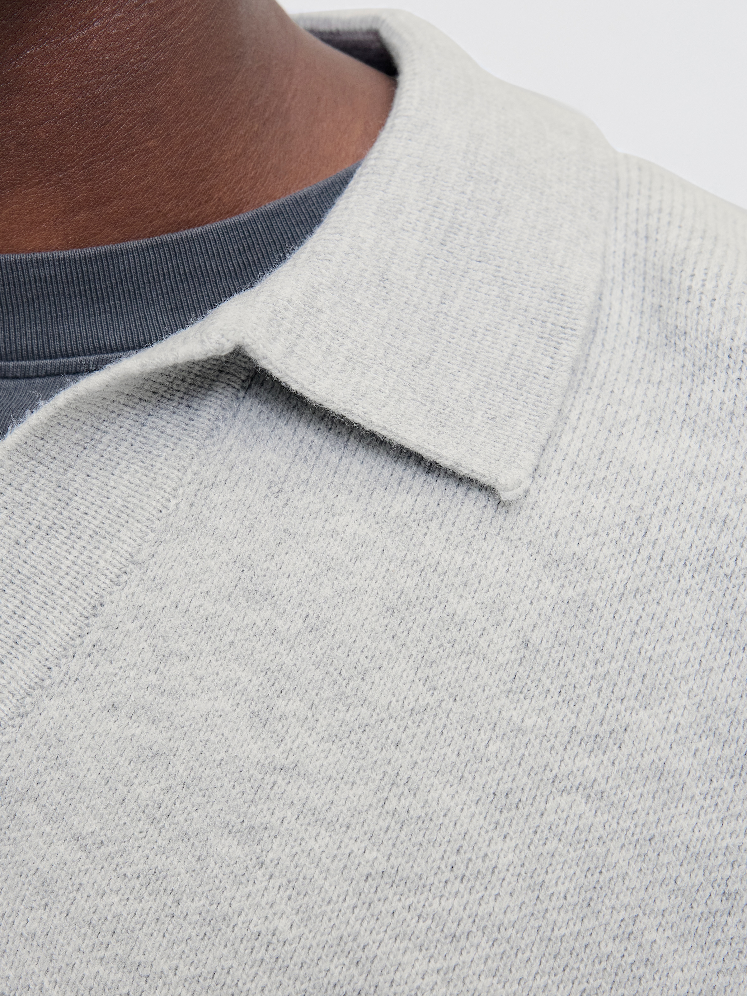 Jack & Jones Strickpullover »JCOCOVER KNIT SPLIT NECK POLO«