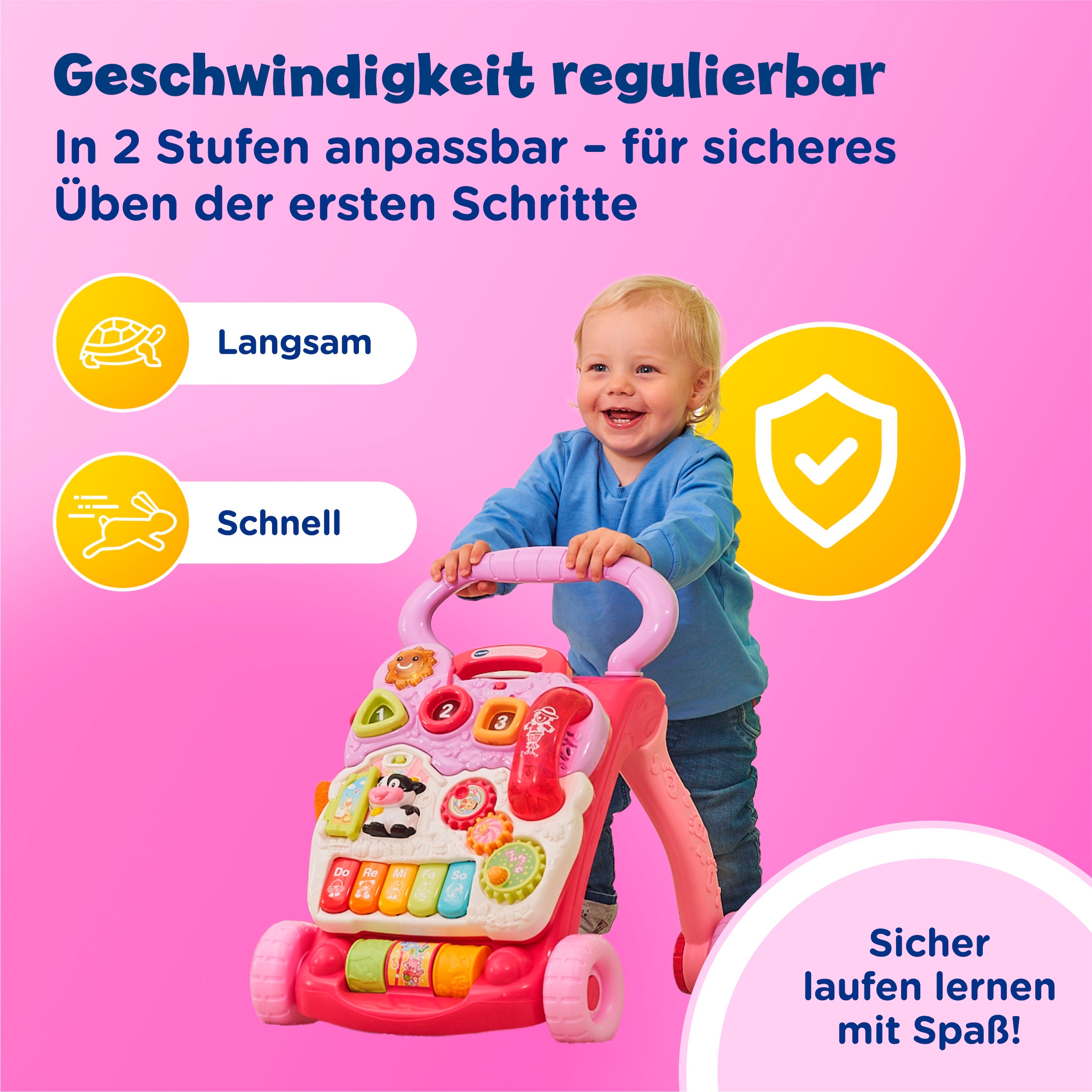 Vtech® Lauflernwagen »VTechBaby, Spiel-und Laufwagen« mit 11 Kindermelodien