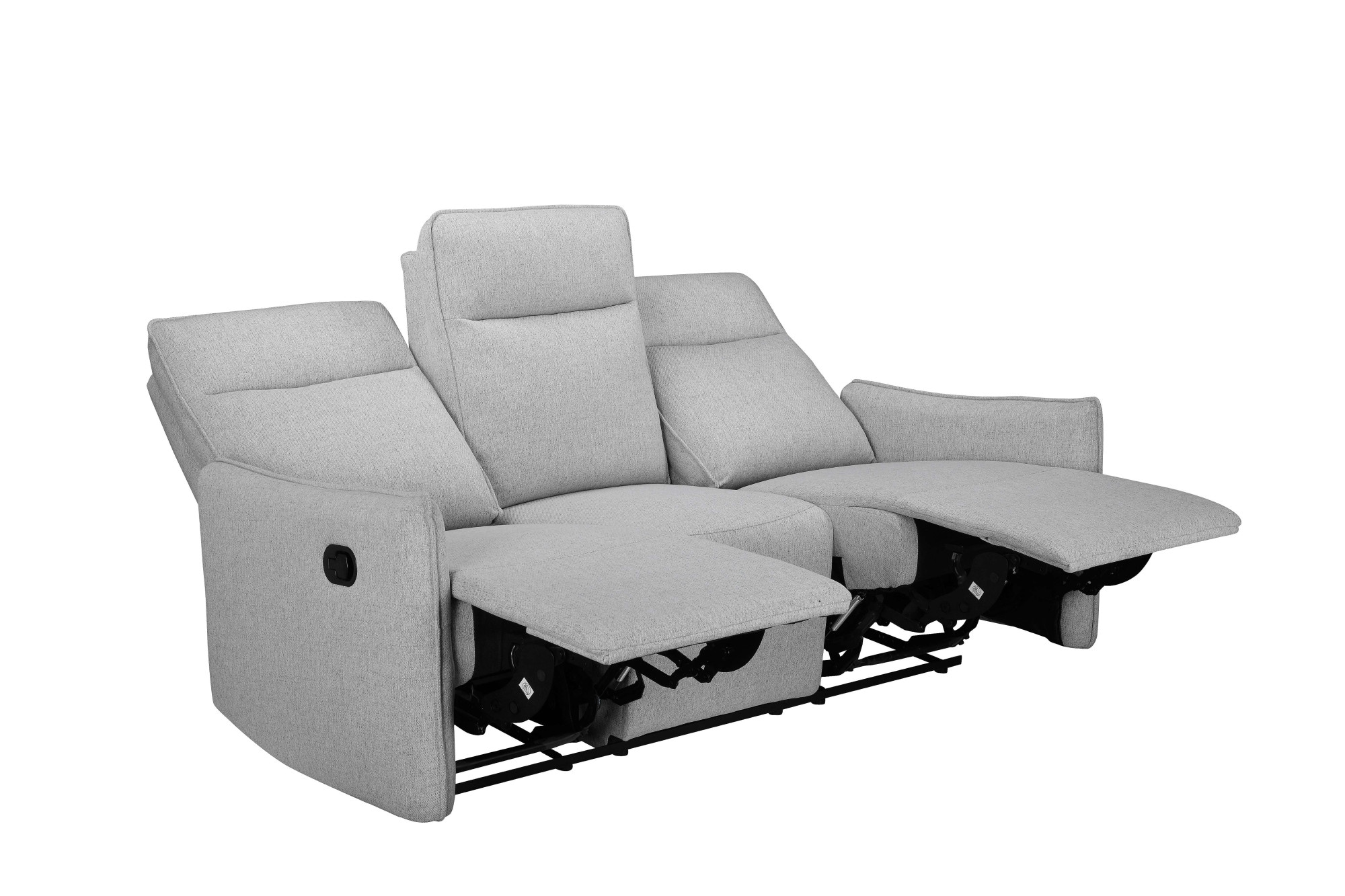 Dorel Home 3-Sitzer »Lugo, Kinosofa mit Reclinerfunktion in Kunstleder und Webstoff«, mit manueller Relaxfunktion in 2 Sitzen