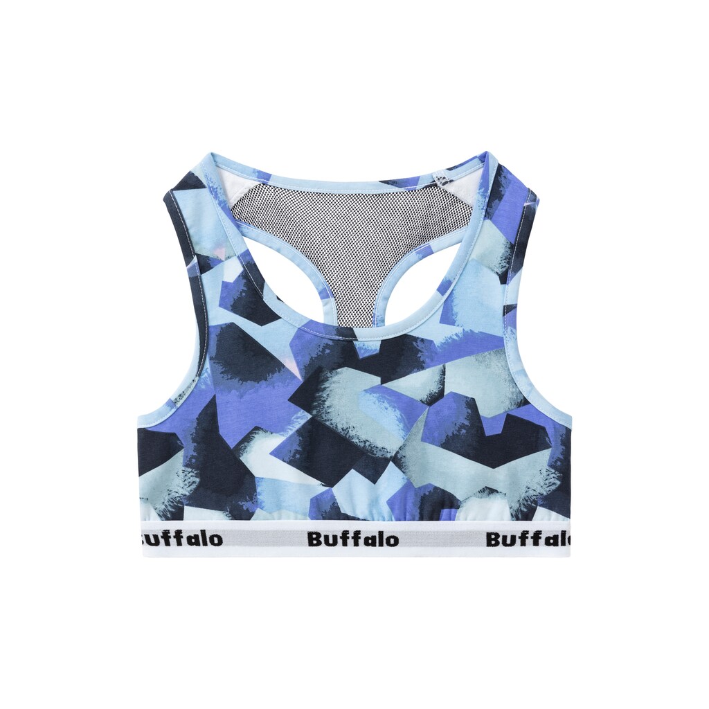 Buffalo Bustier, (Packung, 2 tlg.), mit Ringer-Rücken in Netzoptik
