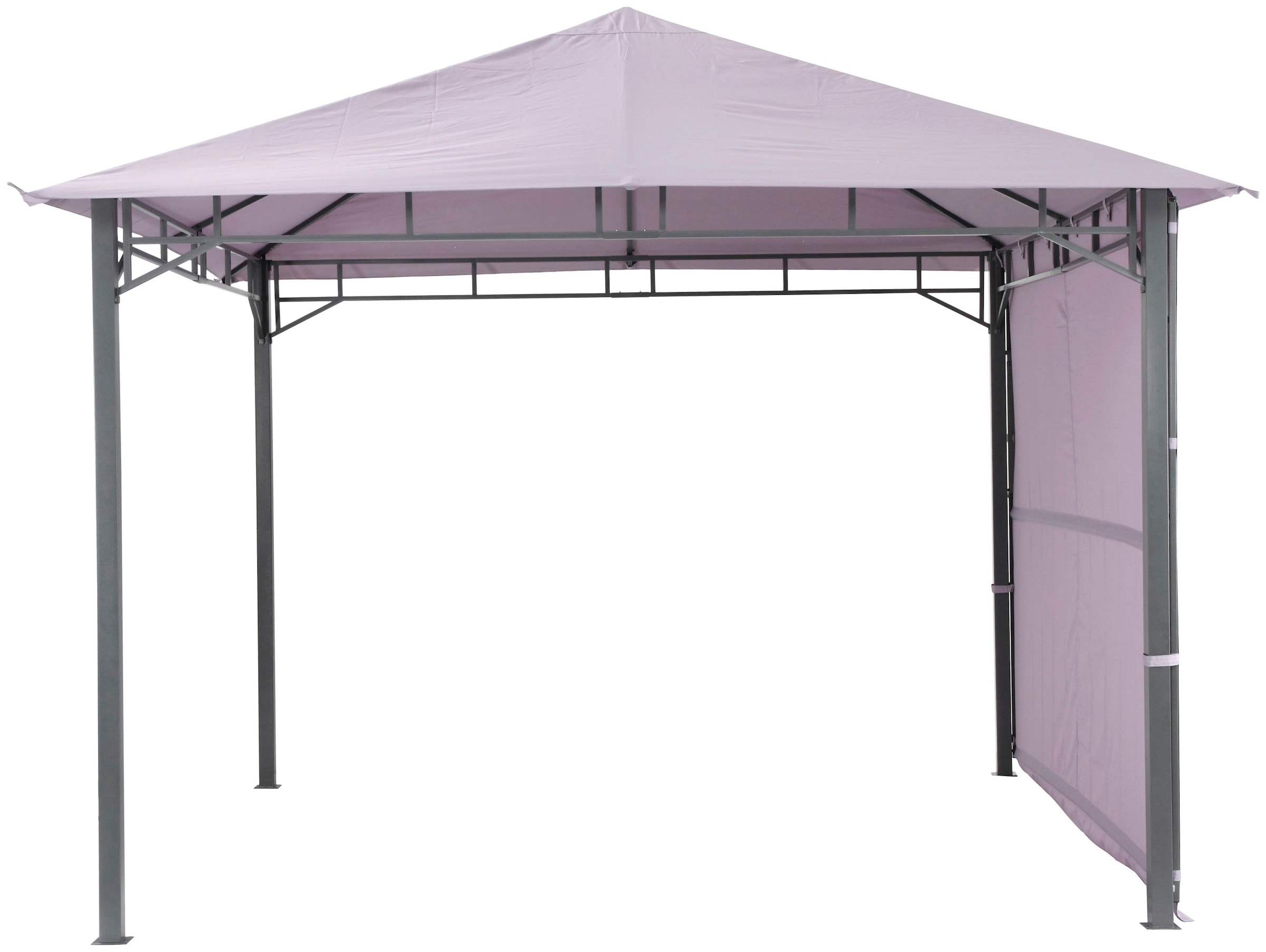 Tepro Pavillon »Lehua«, (Set, inkl. Ersatzdach), BxTxH: 330x330x285 cm, Seitenteil als Markise ausklappbar