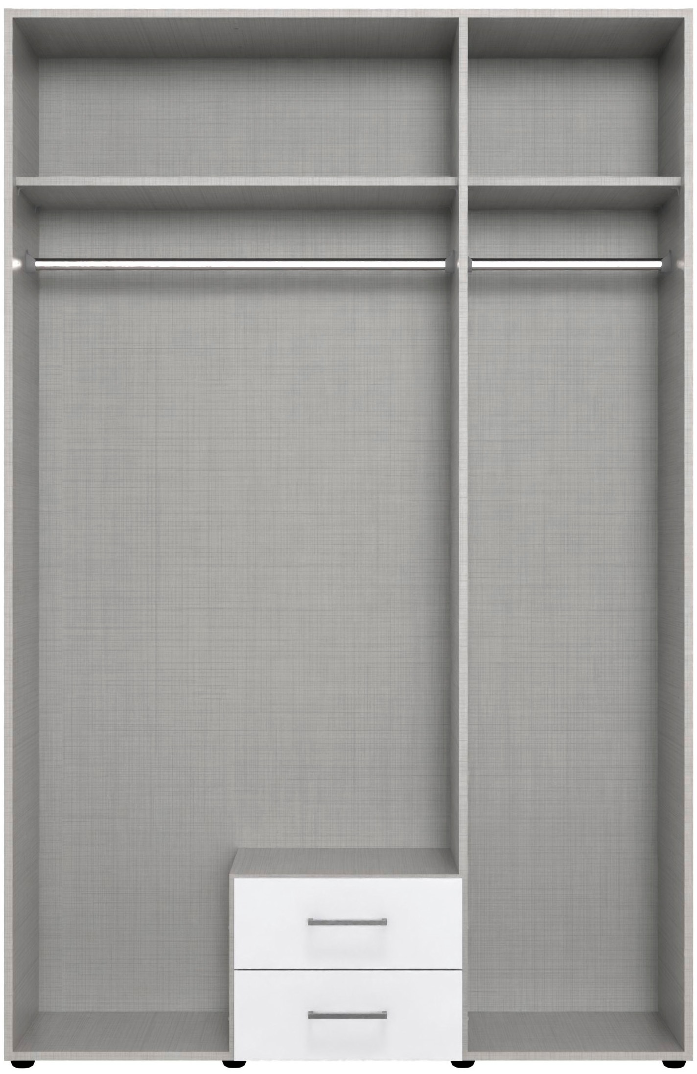 Wimex Kleiderschrank »Mugano, in vielen Breiten, 208 oder 236cm hoch, Made in Germany«, (mit langen oder kurzen Griffen aus Metall), wahlweise mit oder ohne Spiegel, mit Schubladen