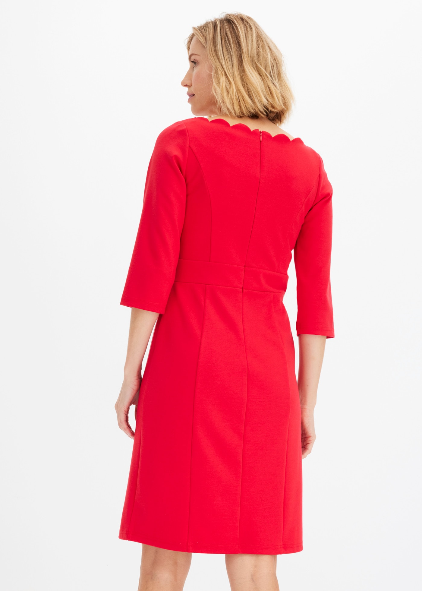 bonprix Etuikleid taillierte Passform, aus Polyester, Viskose und Elasthan