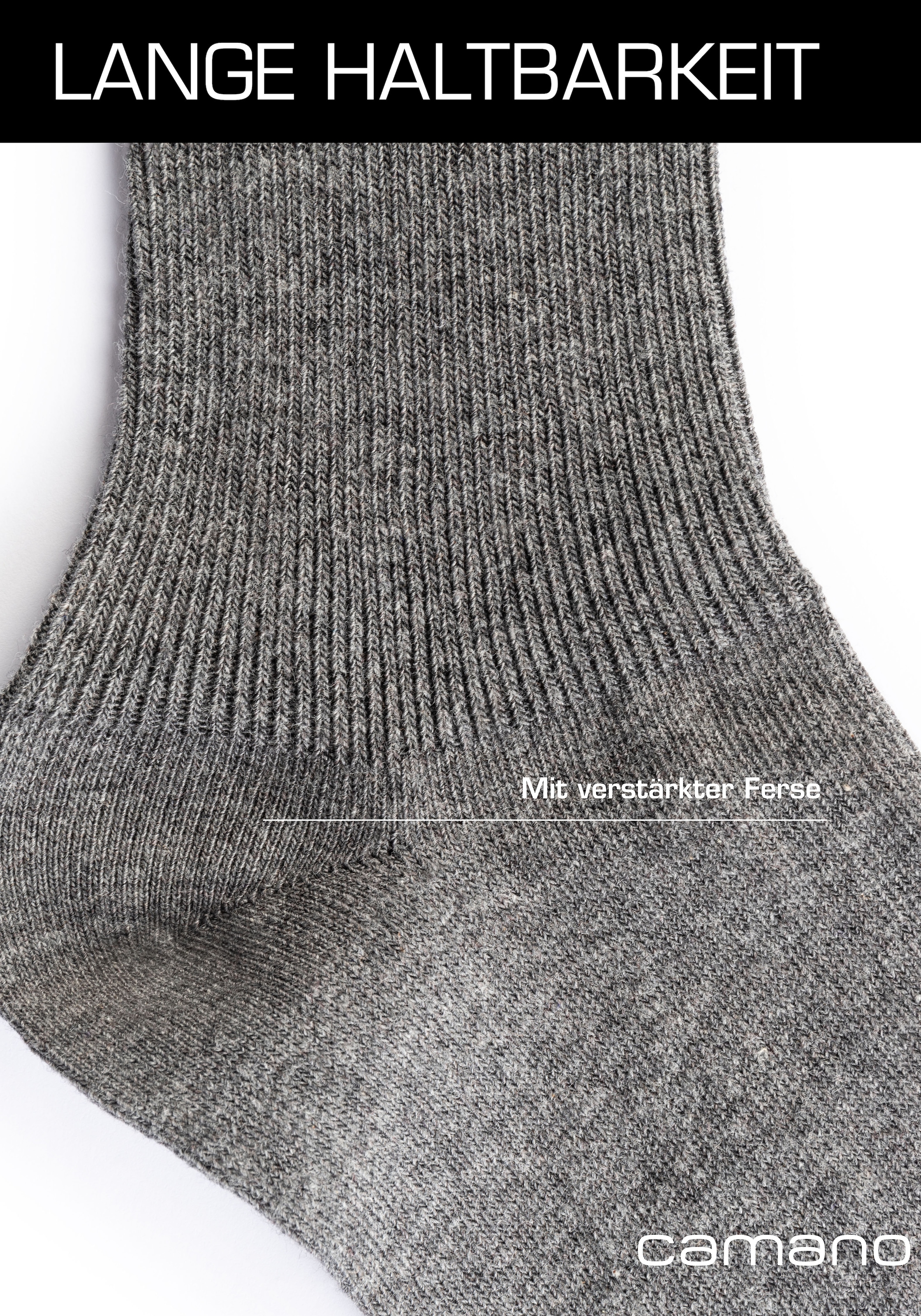 Camano Socken »comfort« 4 Paar, 4 Paar tlg. superweiche Bündchen, venenfreundliche Socken
