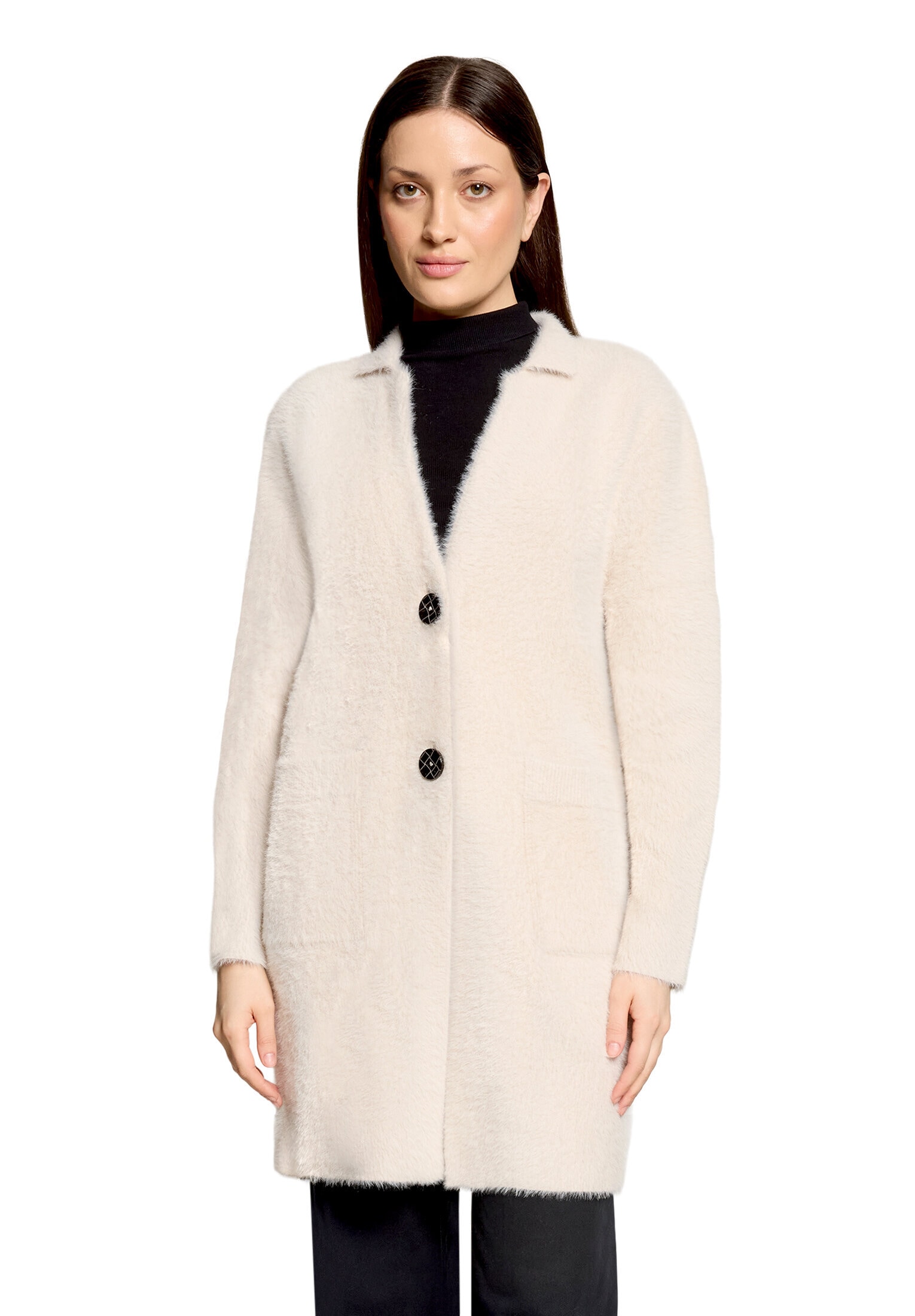 Amber & June Strickjacke »Winter-Strickjacke mit aufgesetzten Taschen«