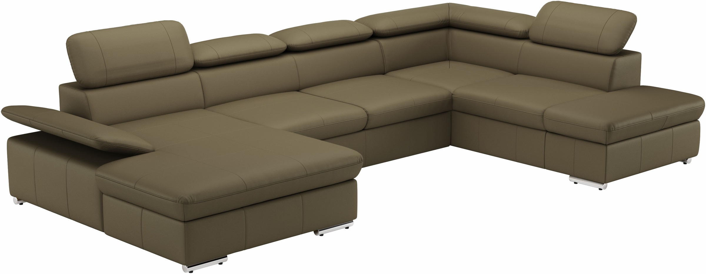 sit&more Wohnlandschaft »Valantine U-Form«, inkl. Kopf- und Armteilverstellung, wahlweise mit Bettfunktion