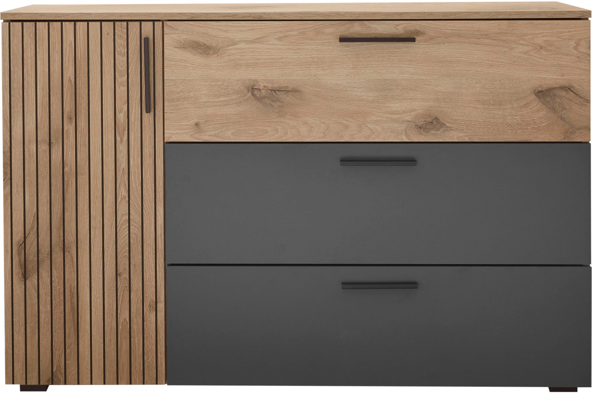 Schlafkontor Kombikommode »Daria mit 3 Schubkästen und Rillenoptik«