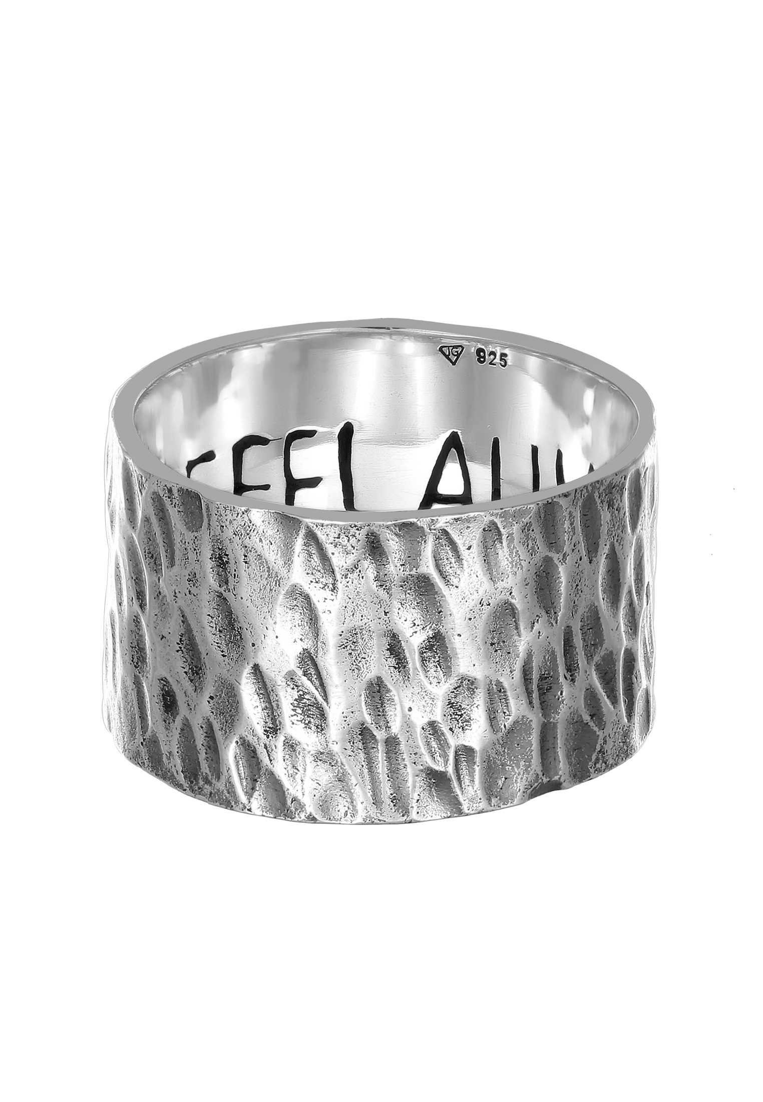HAZE & GLORY Silberring »Ring Bandring - Feel Alive 925 Silber«