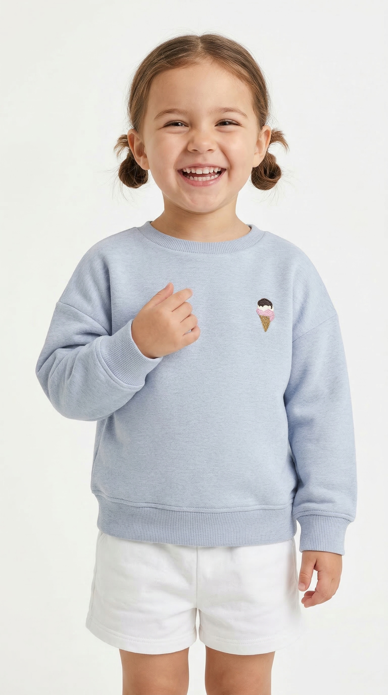 KIDS ONLY Sweatshirt »KMGSWEAT L/S CREW EMB LOOSE SWT NOOS«
