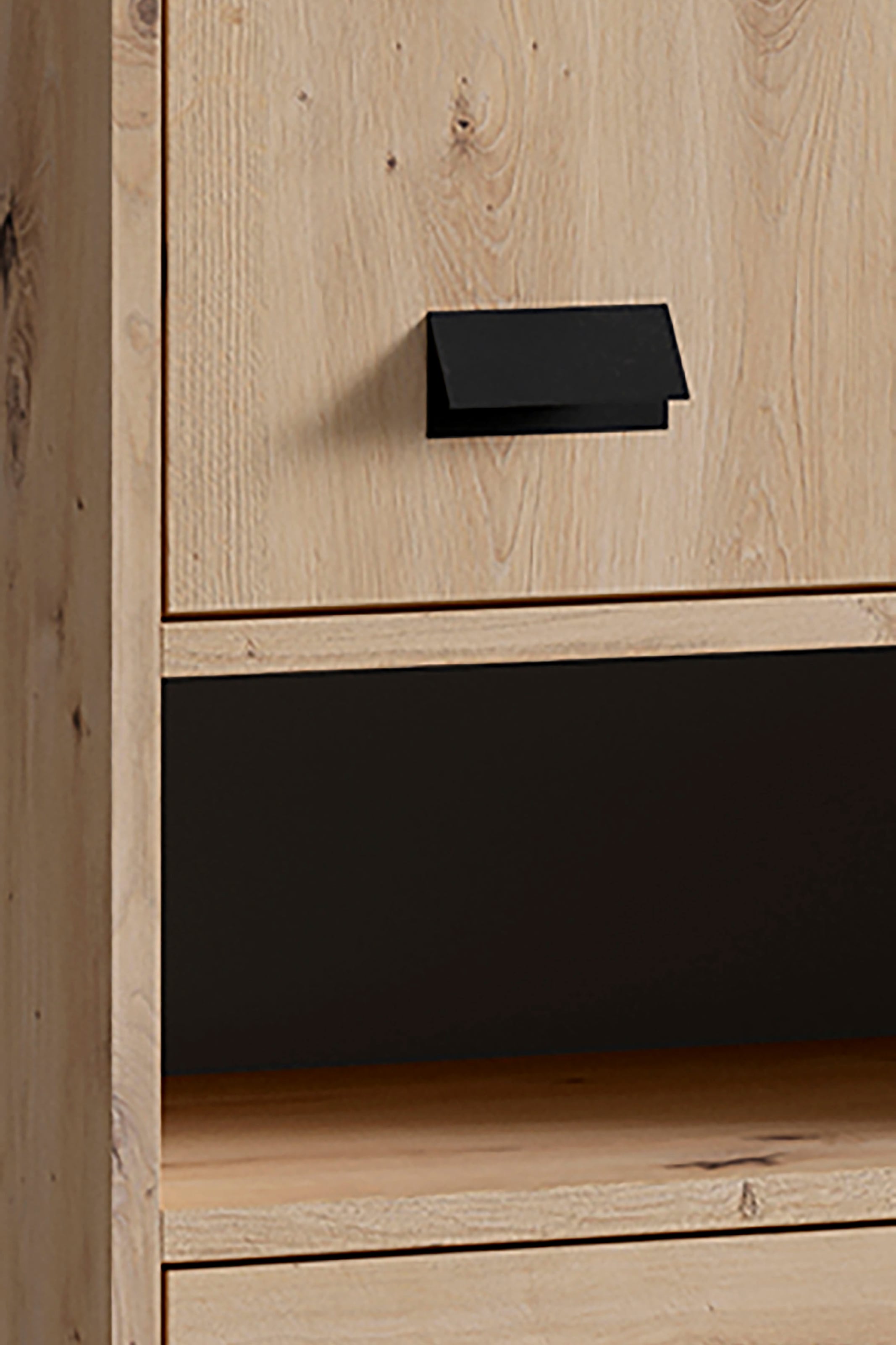 byLIVING Hochschrank »Wellness«, Badezimmer Hochschrank mit 4 Türen und Schubkasten für viel Stauraum