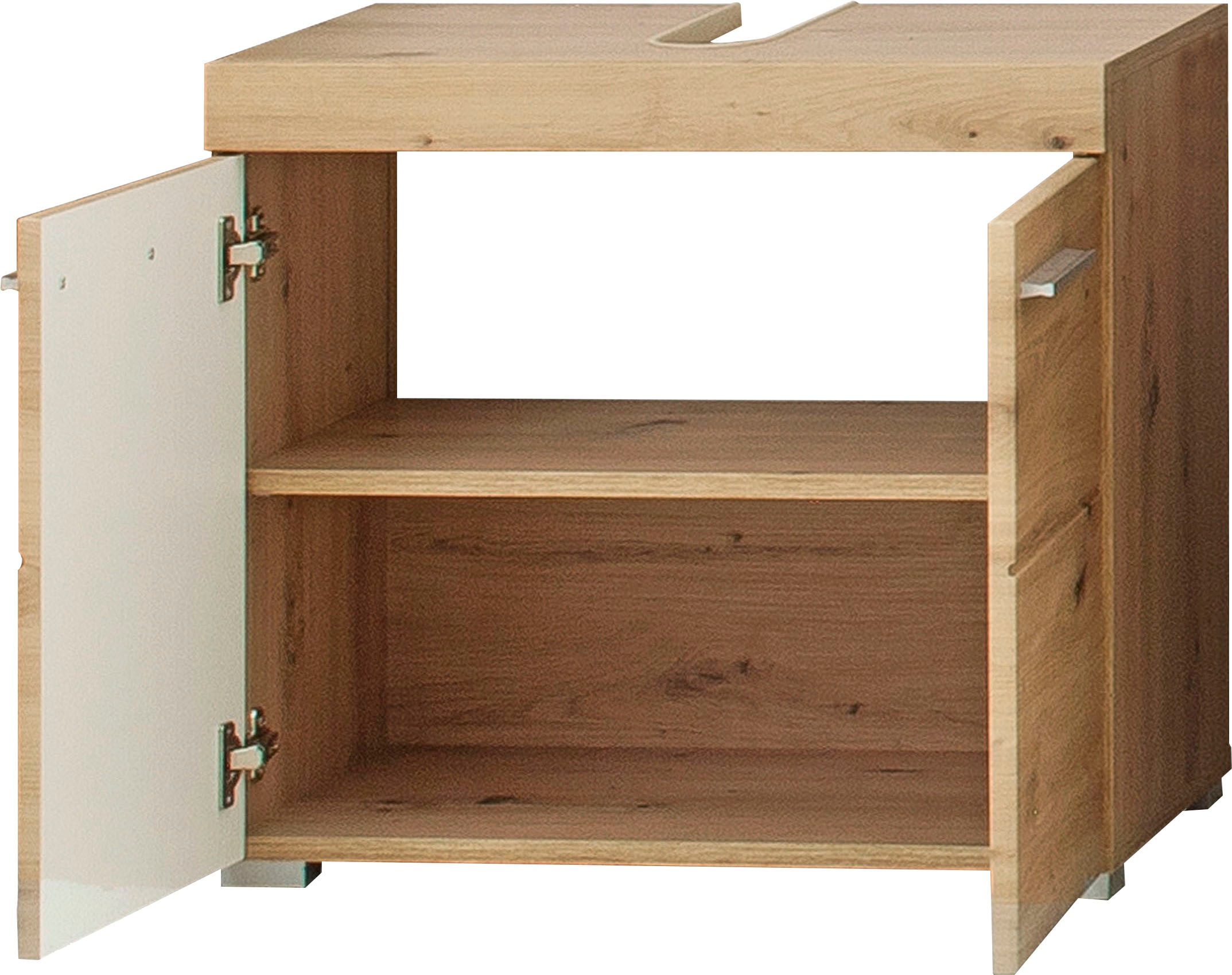 INOSIGN Waschbeckenunterschrank »Avena«, Waschtisch 2türig- Aussparung 26/8 cm - (B/T/H) 60/34/56 cm