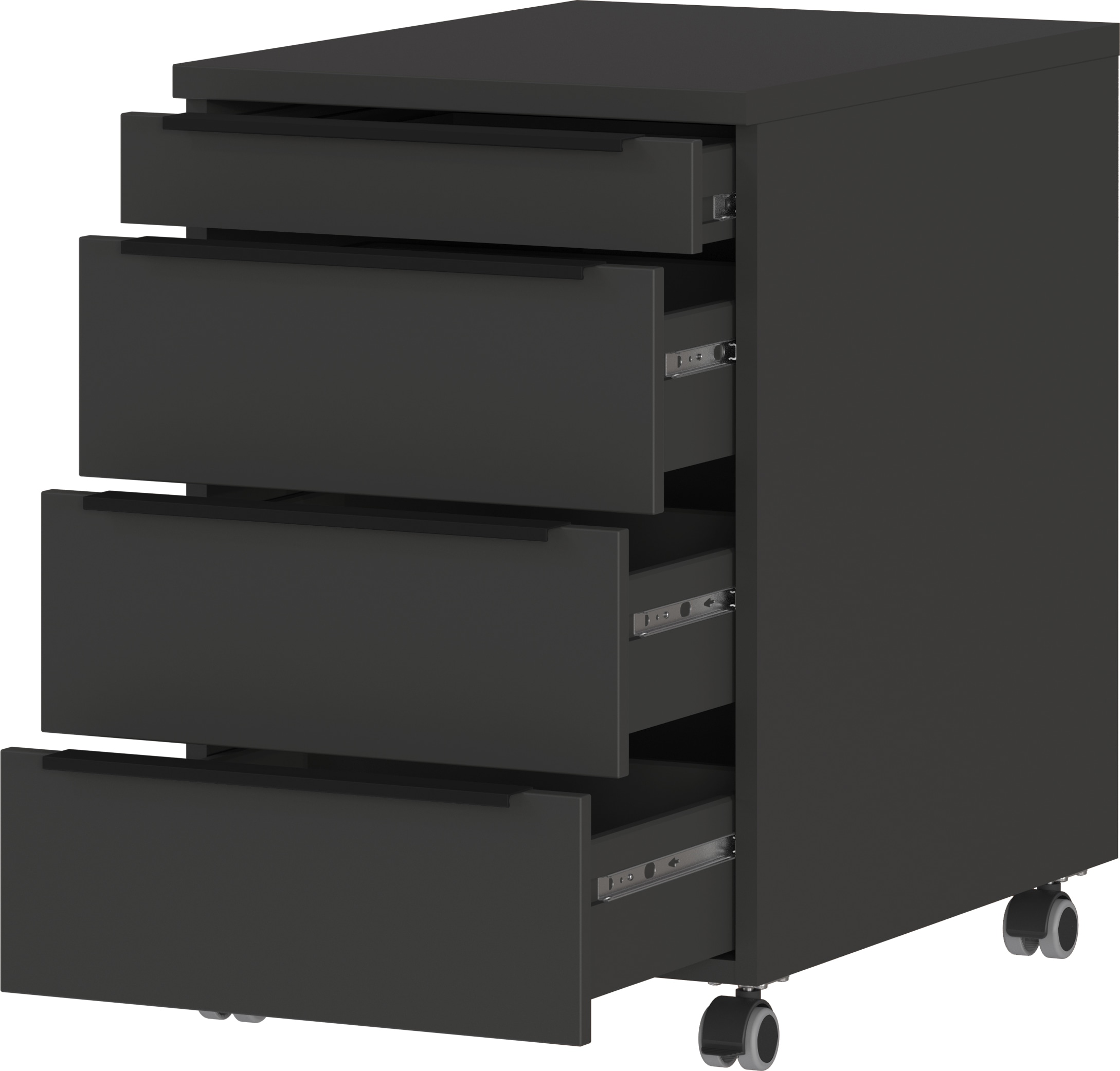 GERMANIA Büromöbel-Set »Mailand«, (4 tlg.), inkl. Schreibtisch, Rollcontainer, Raumteiler und Sideboard