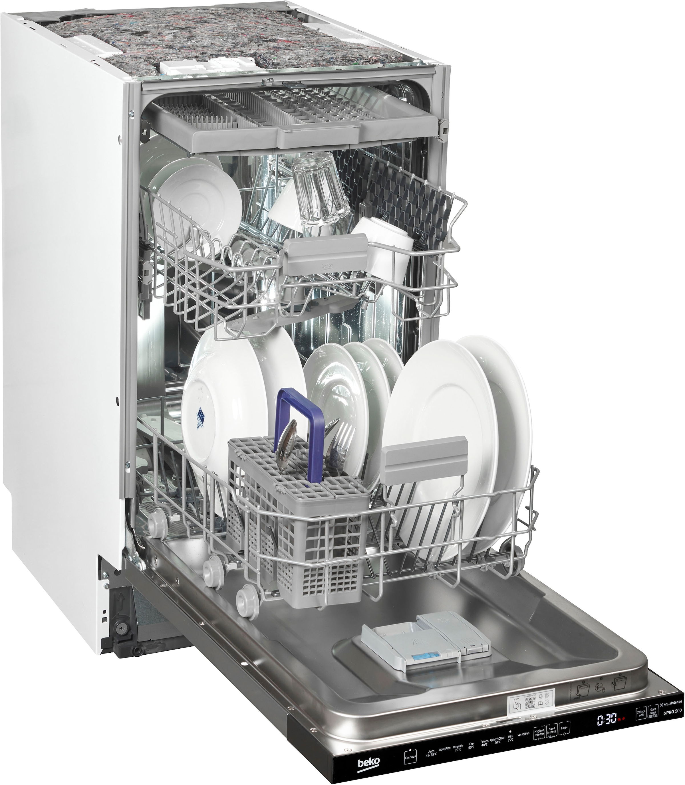 BEKO vollintegrierbarer Geschirrspüler »BDIS38040Q 7681301635«, 10 Maßgedecke, SelfDry