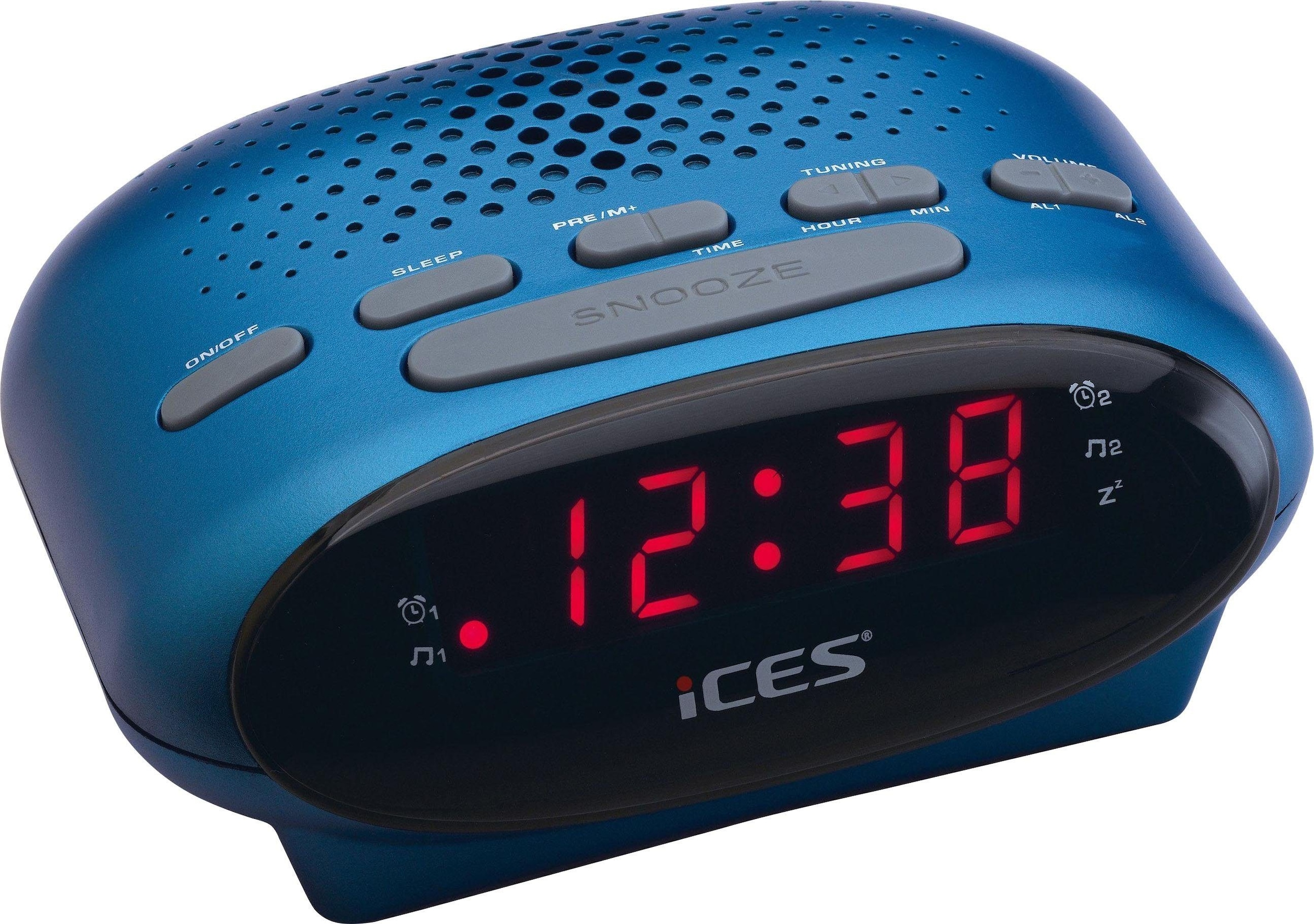 Lenco Radiowecker »ICR-210 FM-Uhrenradio«, mit 2 Weckzeiten und Schlummerfunktion