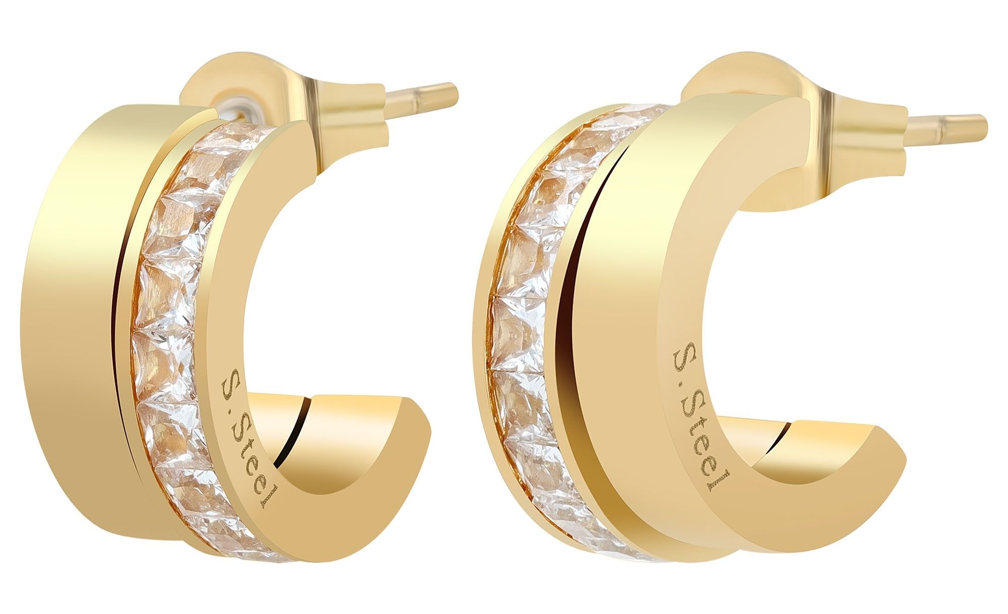 Adelia´s Paar Ohrstecker »Damen Ohrringe ¿ Ohrstecker aus Edelstahl«