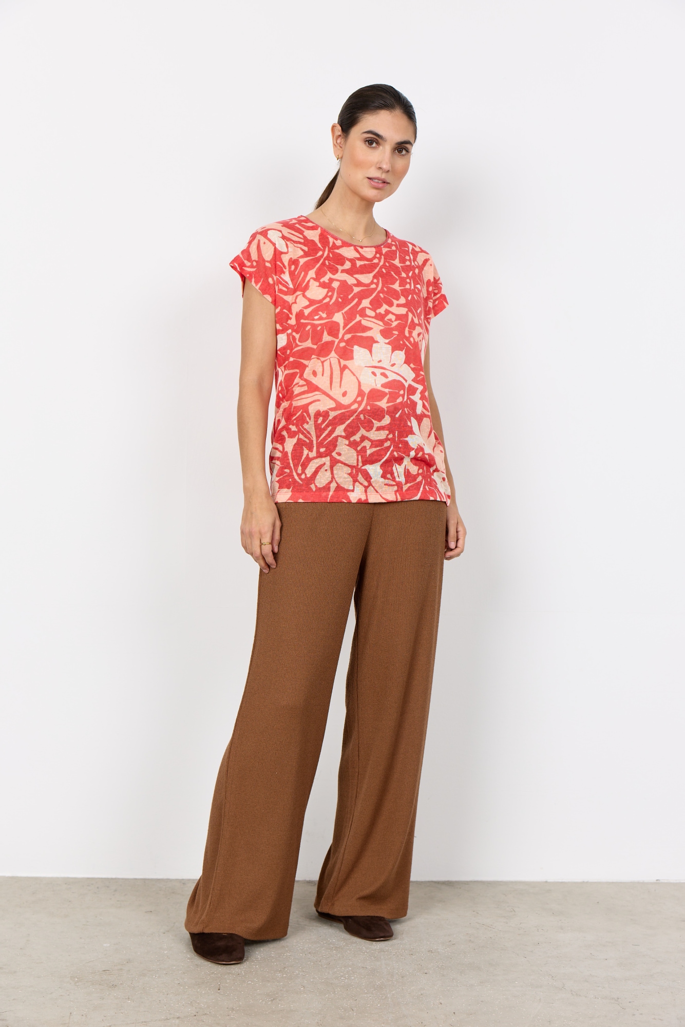 soyaconcept Kurzarmshirt »SC-ARETHA 46« Kunstfaser