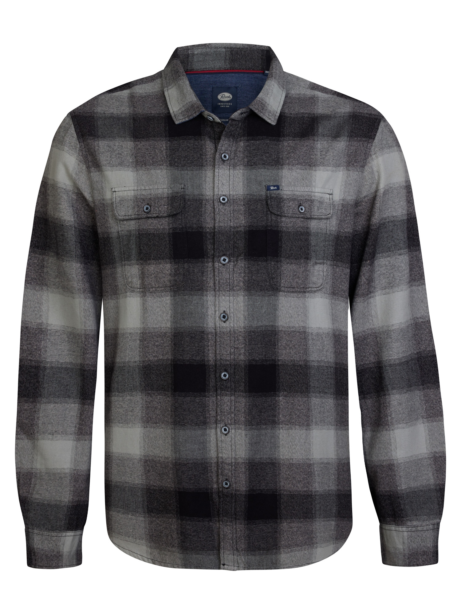 Petrol Industries Langarmhemd mit Brust Taschen