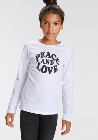 KIDSWORLD Langarmshirt »Peace and Love« kaufen