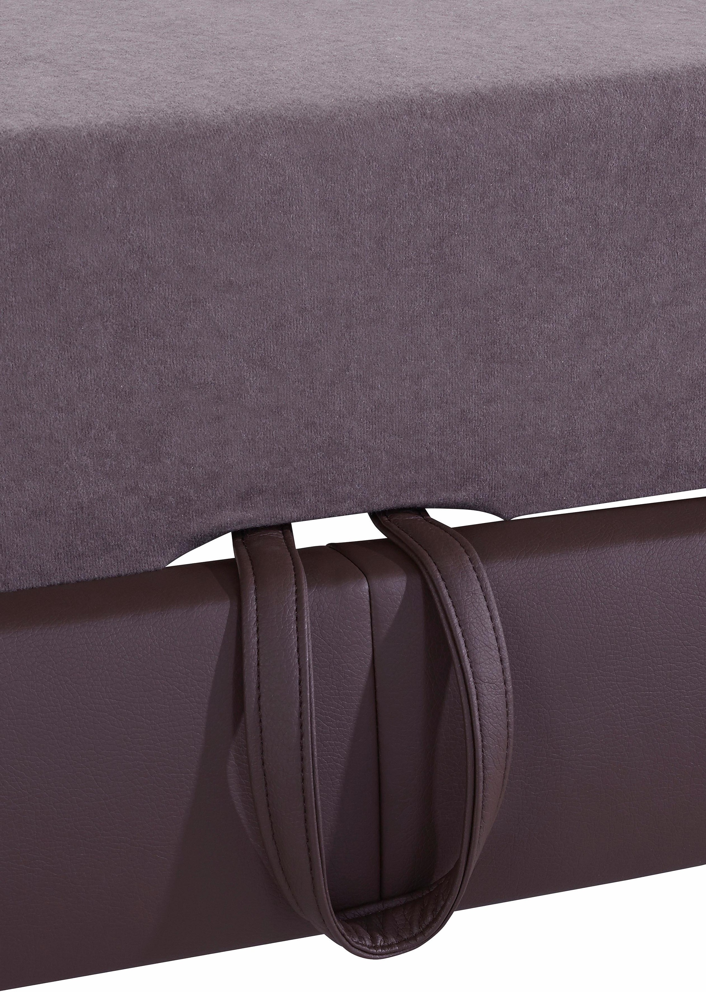 exxpo - sofa fashion Ecksofa »Mantua 2, inkl. Kopf- bzw. Rückenverstellung, bequem, L-Form«, wahlweise mit Bettfunktion und Bettkasten, tolle Verarbeitungsdetails